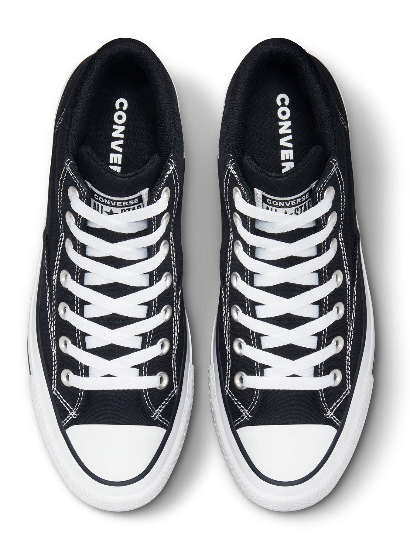 Image 4 of 7 of Converse Mens Malden Street Mid Trainers - Black