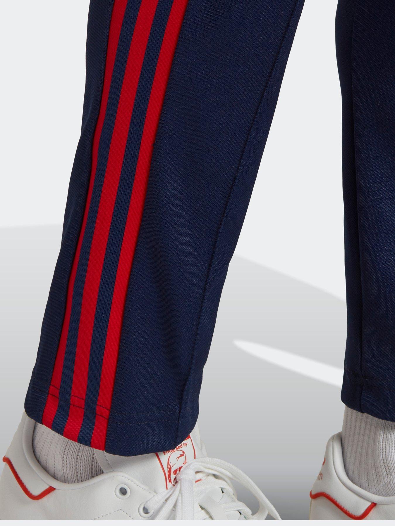 Originals alterable superstar cuffed track pants navy red