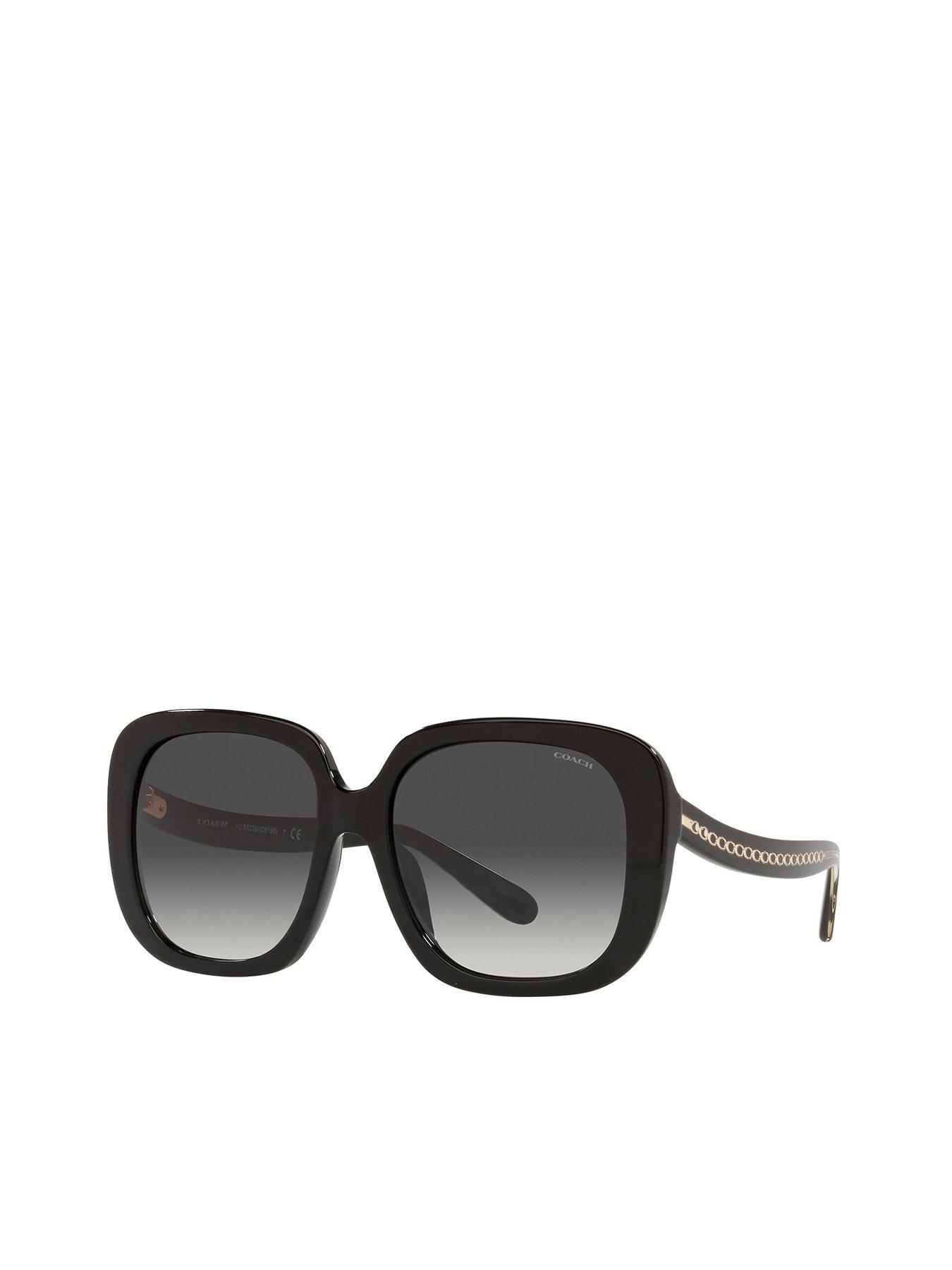 Coach best sale black sunglasses