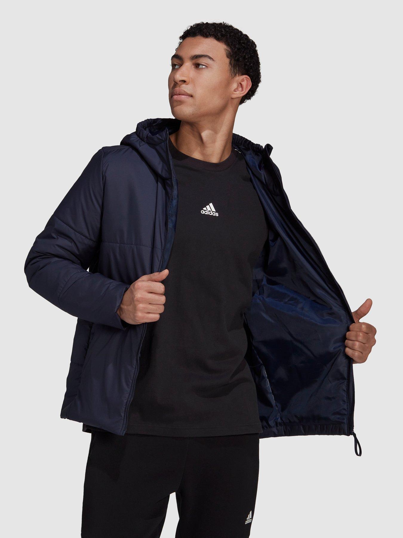 adidas 3 stripe insulated jacket