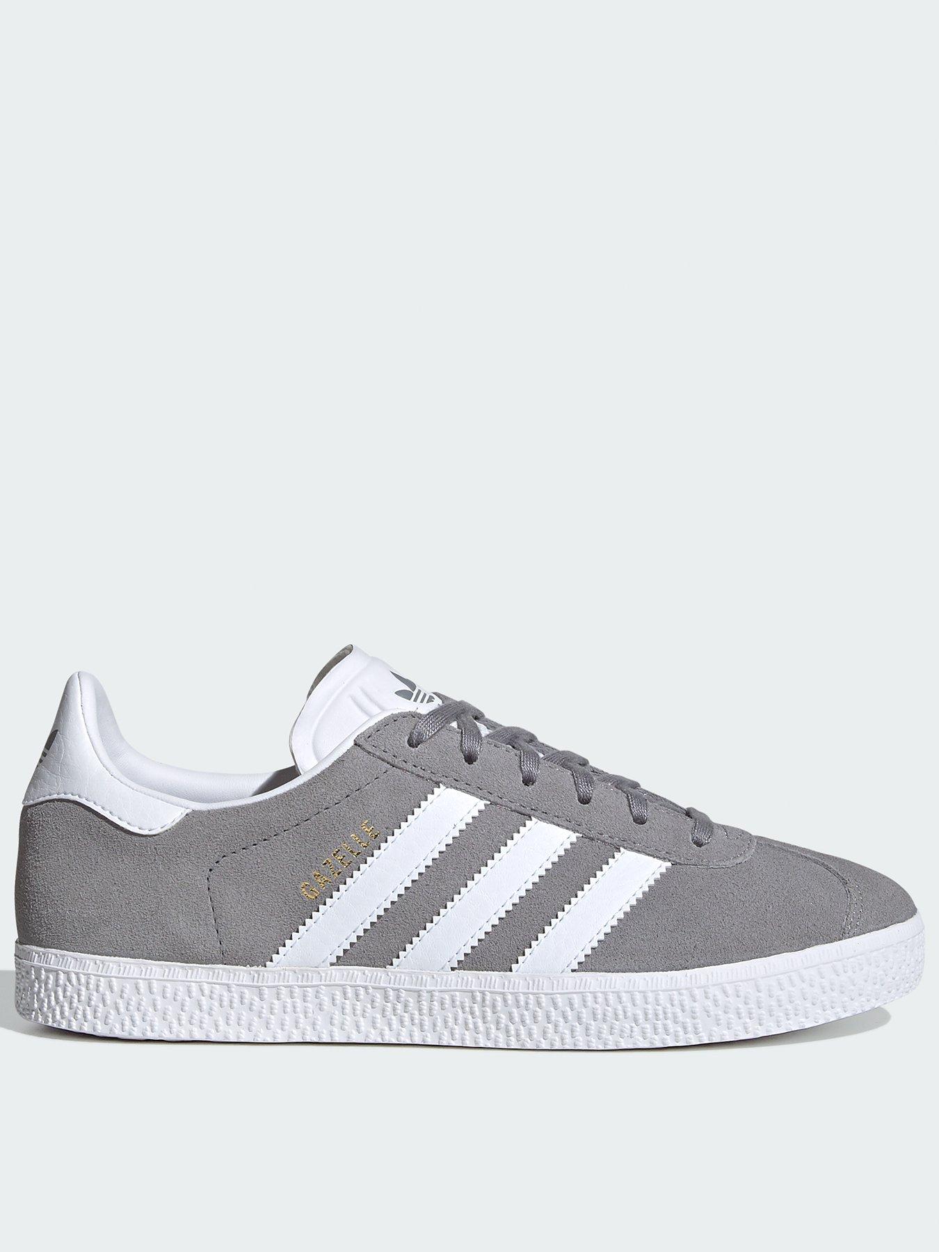 Adidas gazelle black and white junior best sale