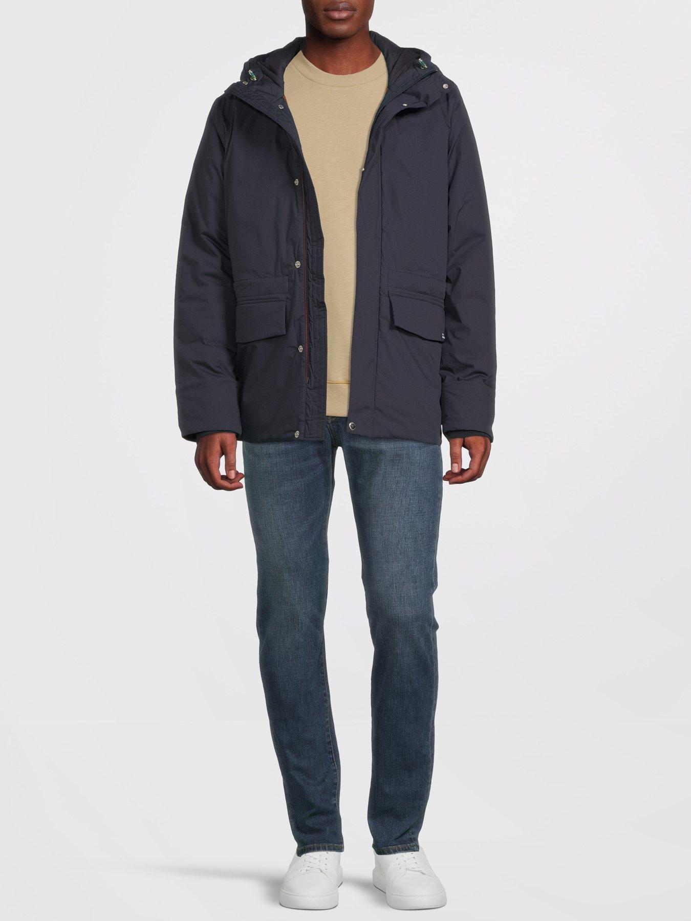 Cropped Parka Jacket Navy