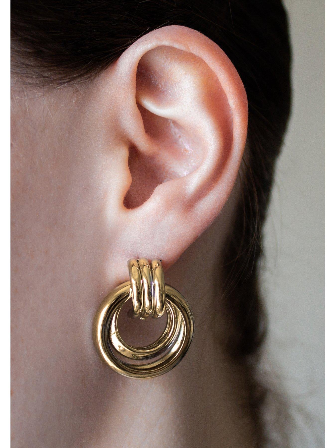 gold-plated-statement-drop-hoop-earringsstillFront