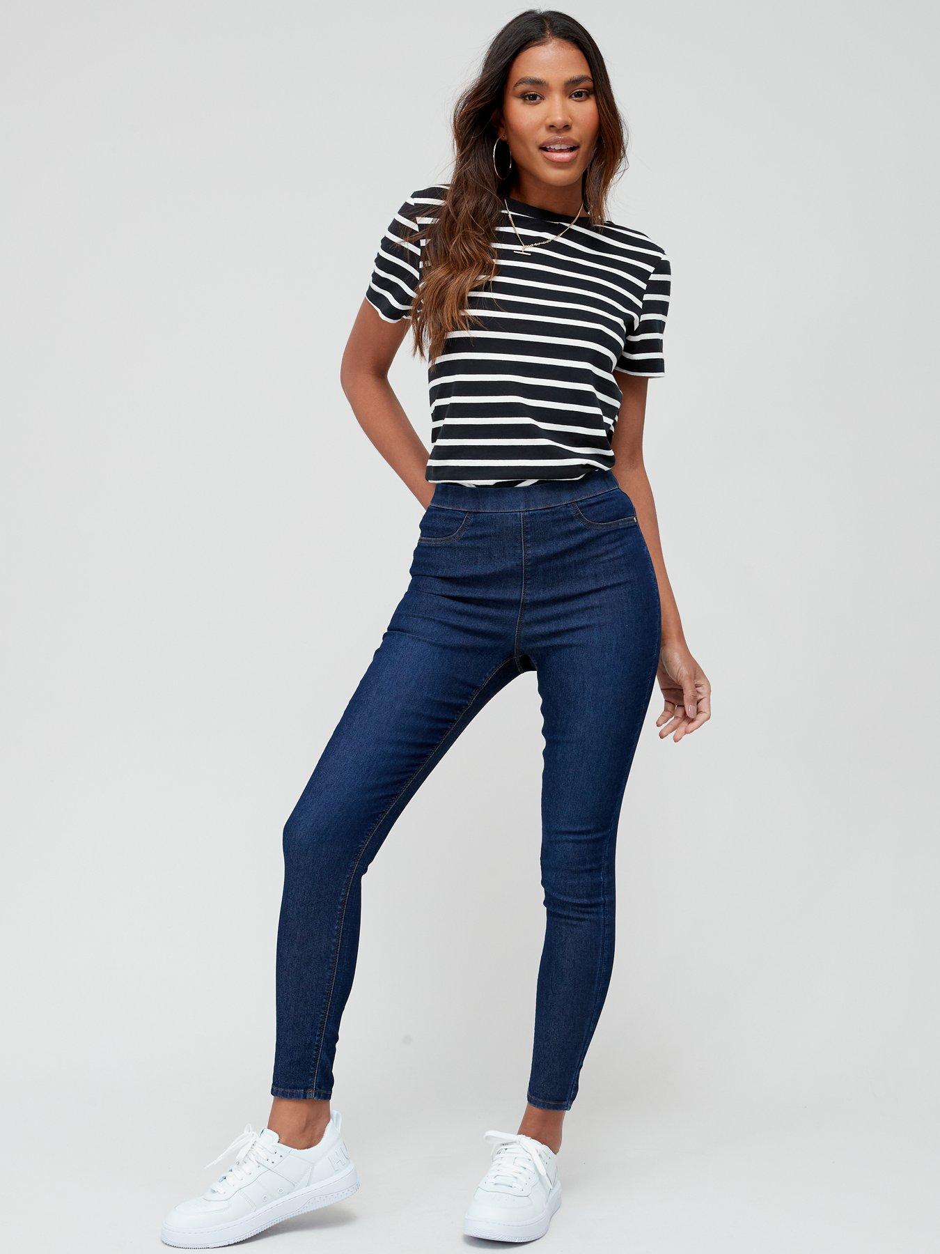 Everyday Long High Waist Jeggings - Indigo