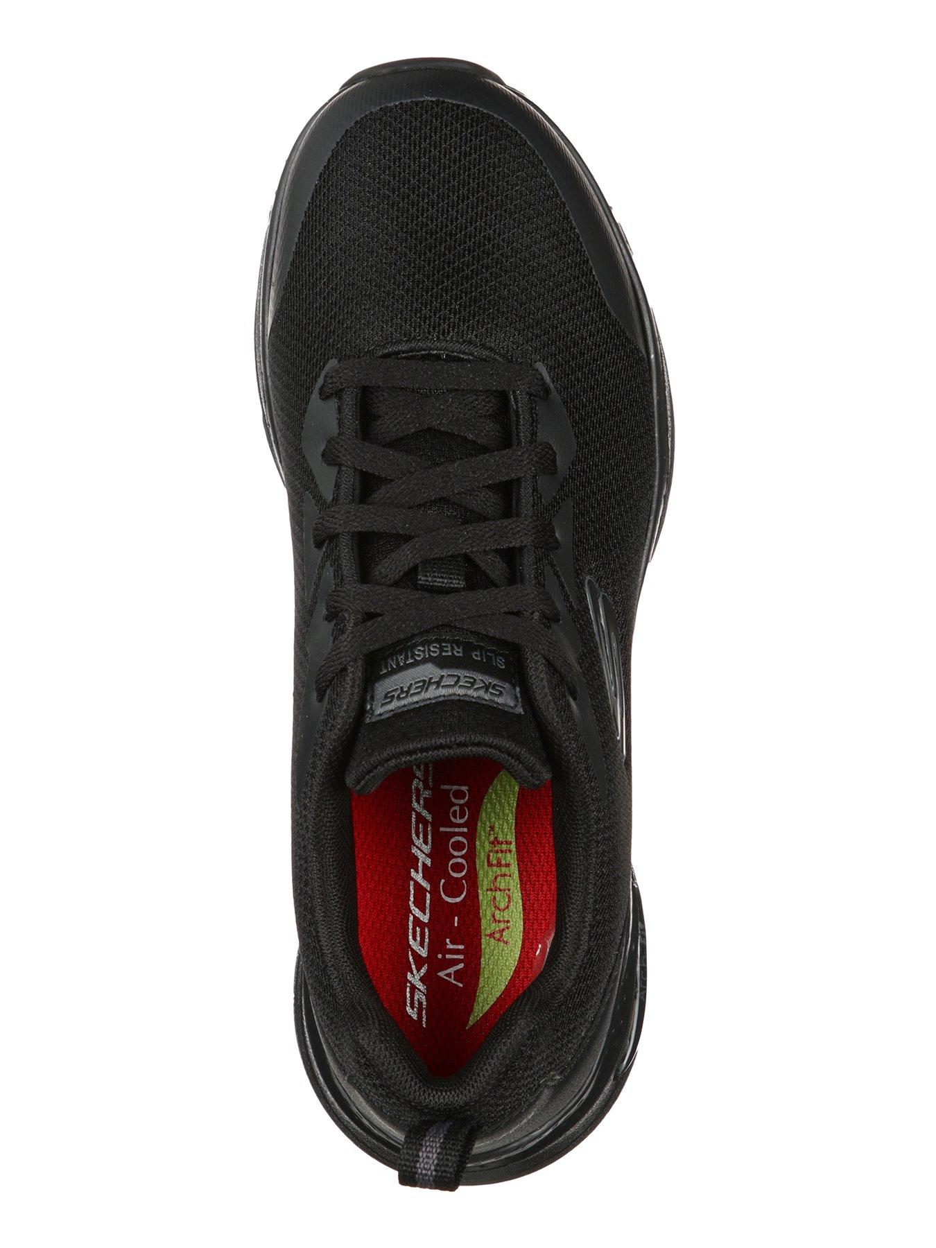 skechers-arch-fit-sr-lace-up-athletic-workwear-trainers-blackoutfit