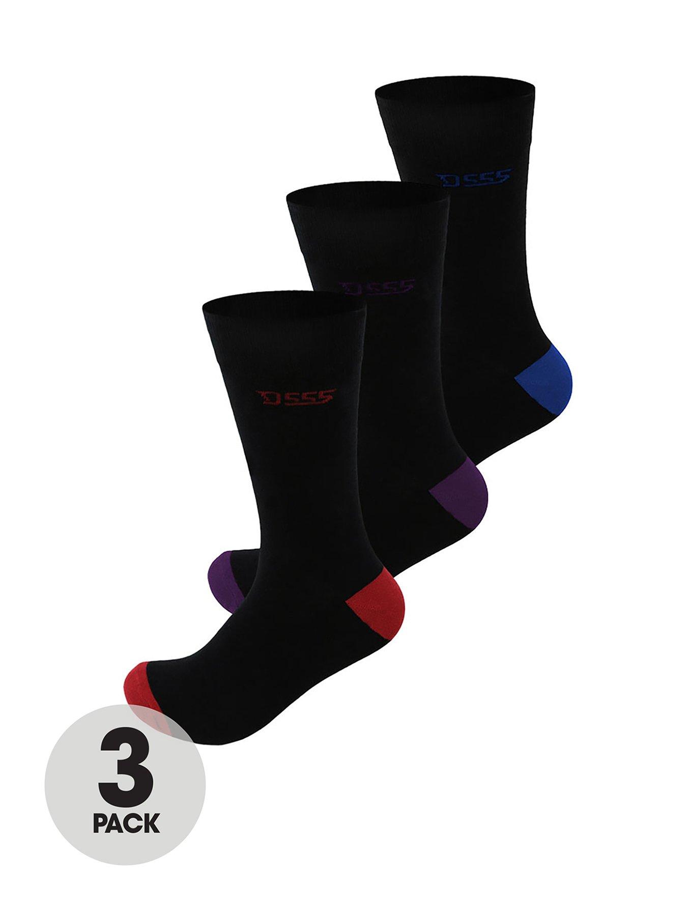 Image of D555 D555 Phoenix 3 Pack Cotton Rich Luxury Socks
