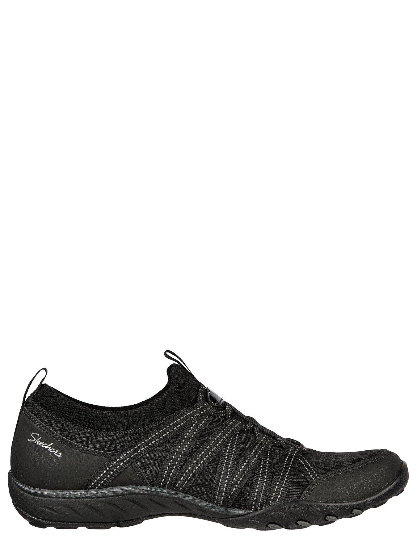 Skechers breathe sale easy black