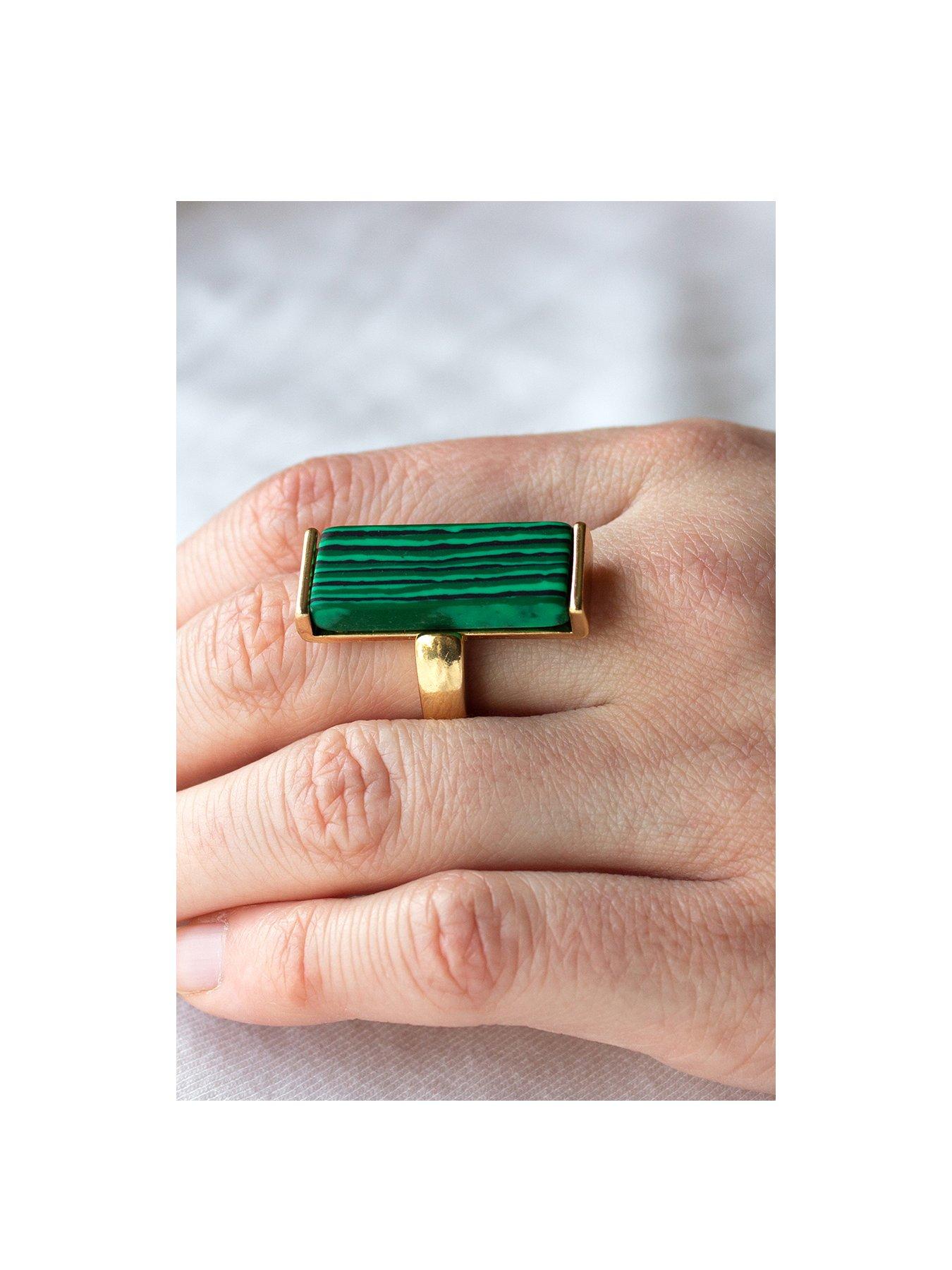 gold-plated-rectangle-created-malachite-stone-statement-ringstillFront