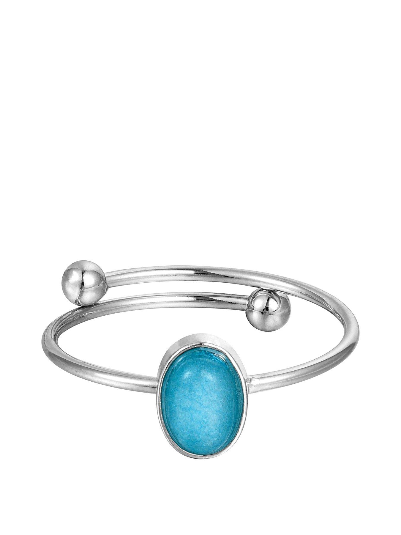 the-love-collection-silver-plated-oval-created-aquamarine-adjustable-ring