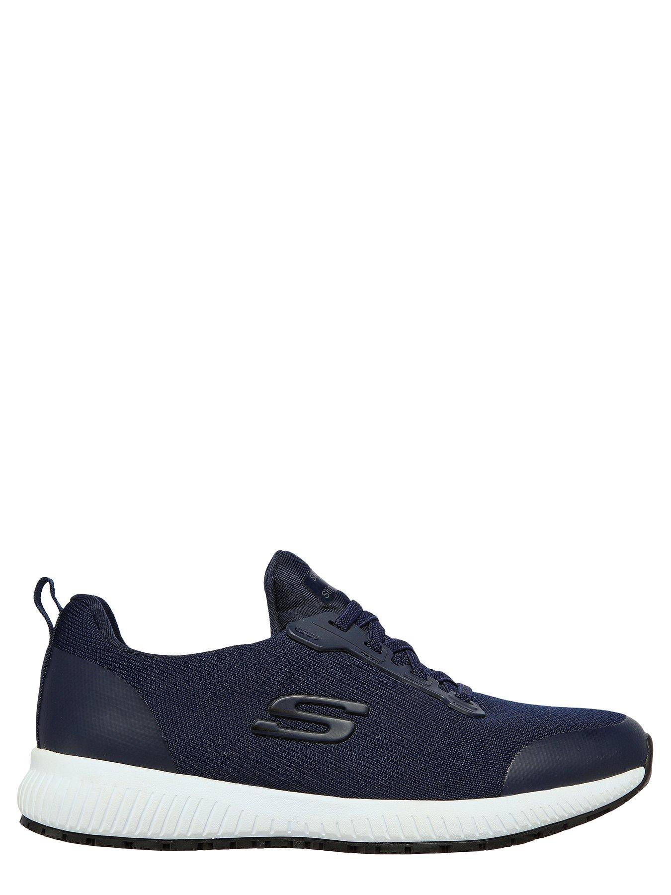 Image 2 of 4 of Skechers Squad Sr Slip On Athletic Workwear Trainer - Navy