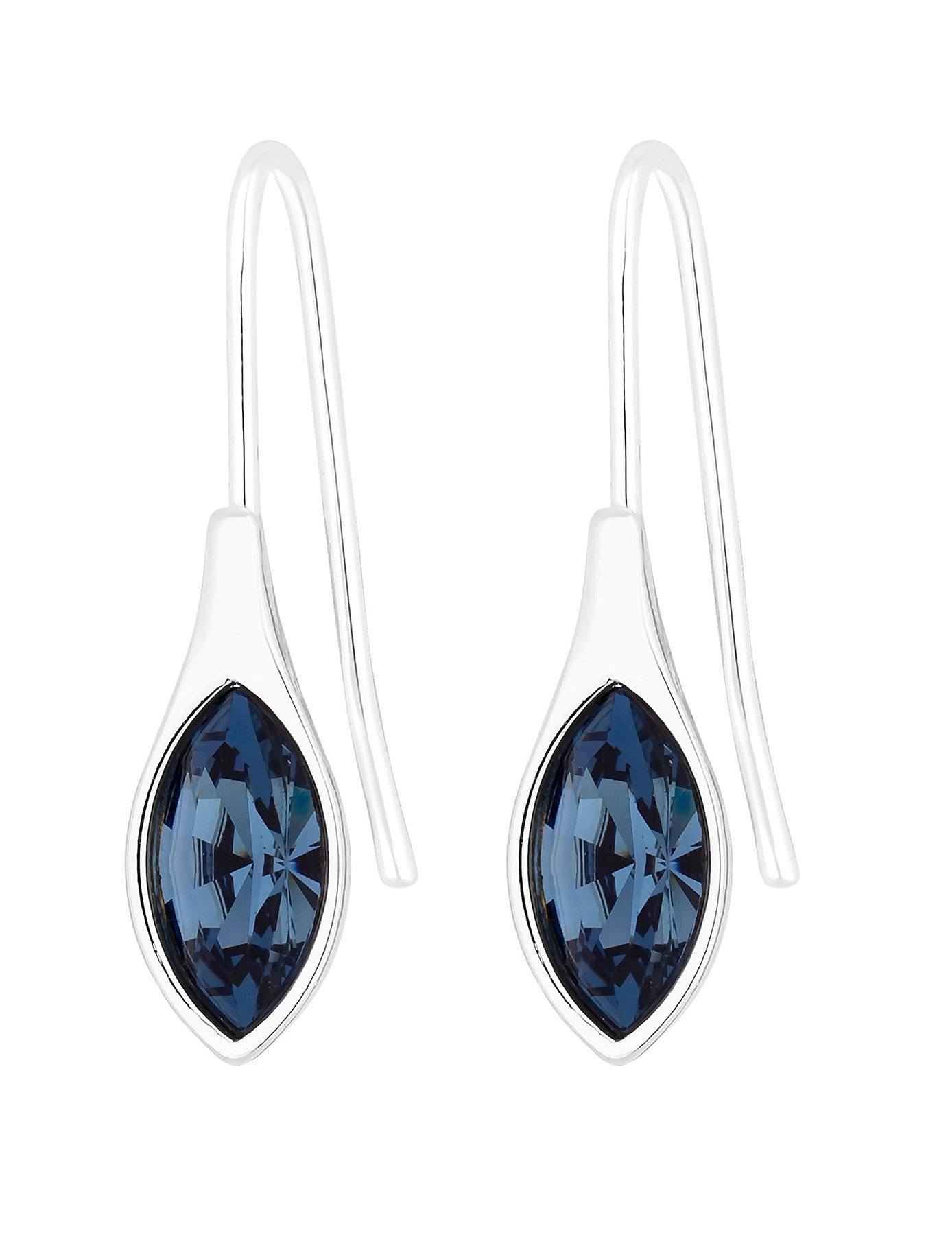 jon-richard-polished-denim-blue-pear-fish-hook-earrings