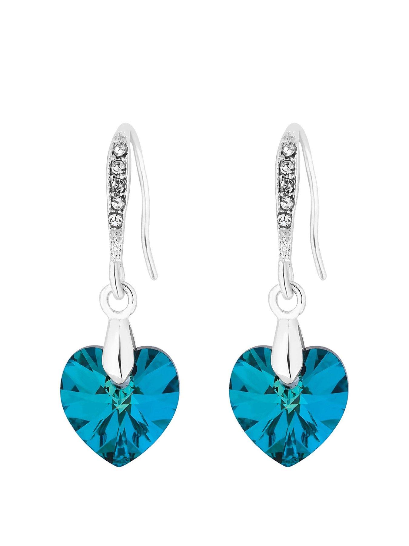 jon-richard-silver-plated-blue-heart-drop-earrings