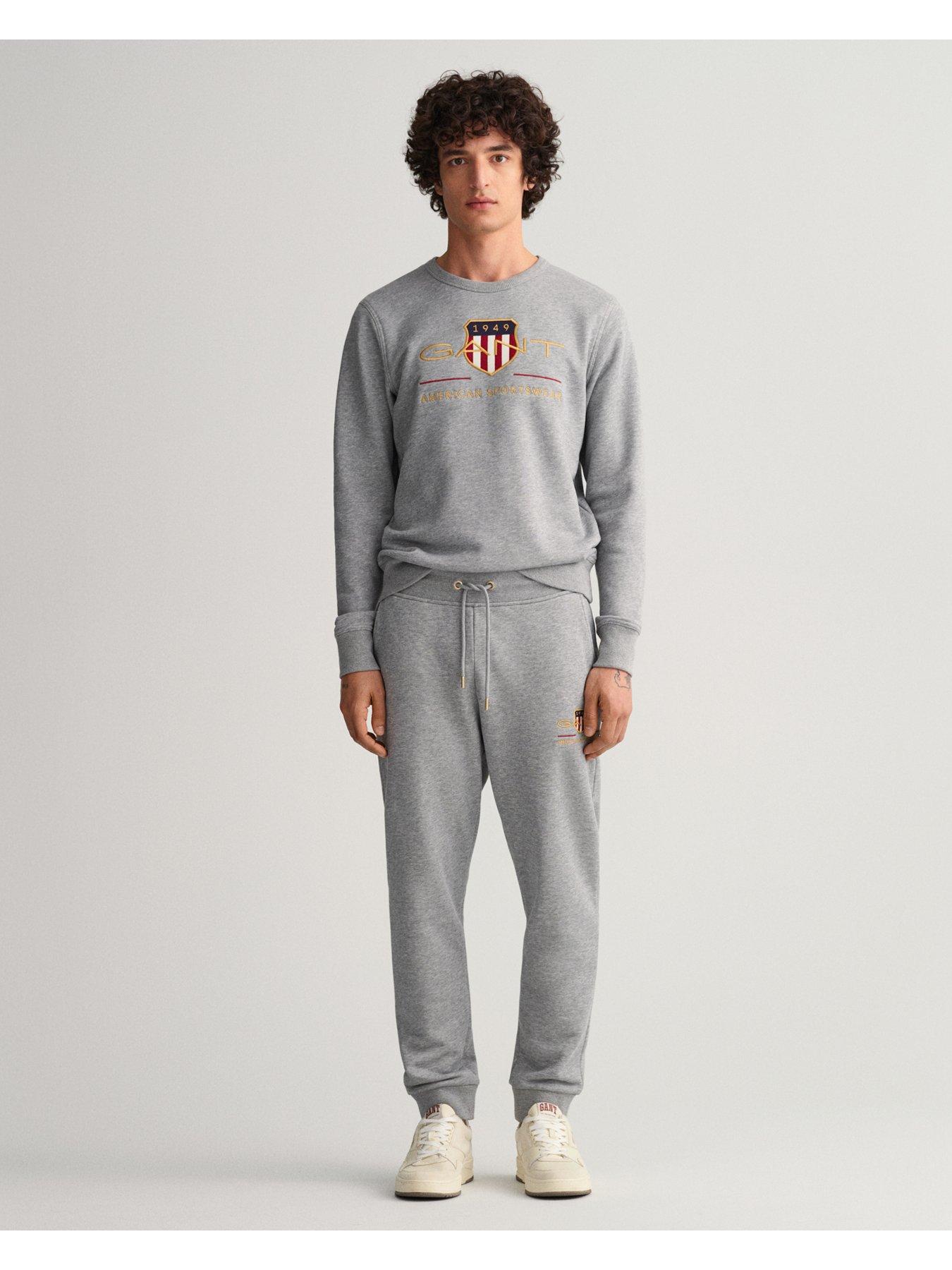 GANT Archive Shield Joggers - Grey Melange