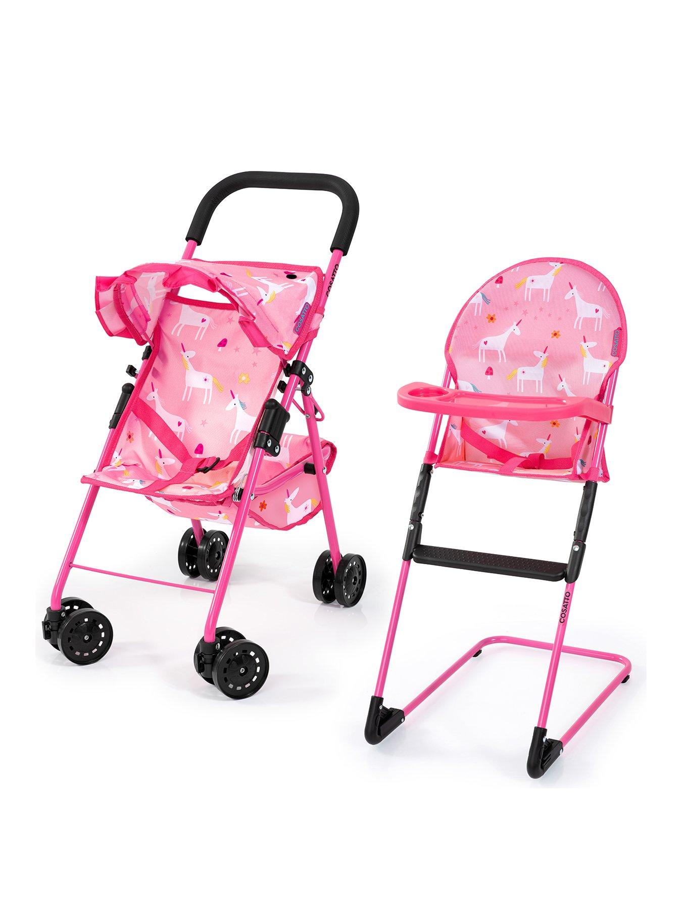 Doll stroller hotsell high chair set