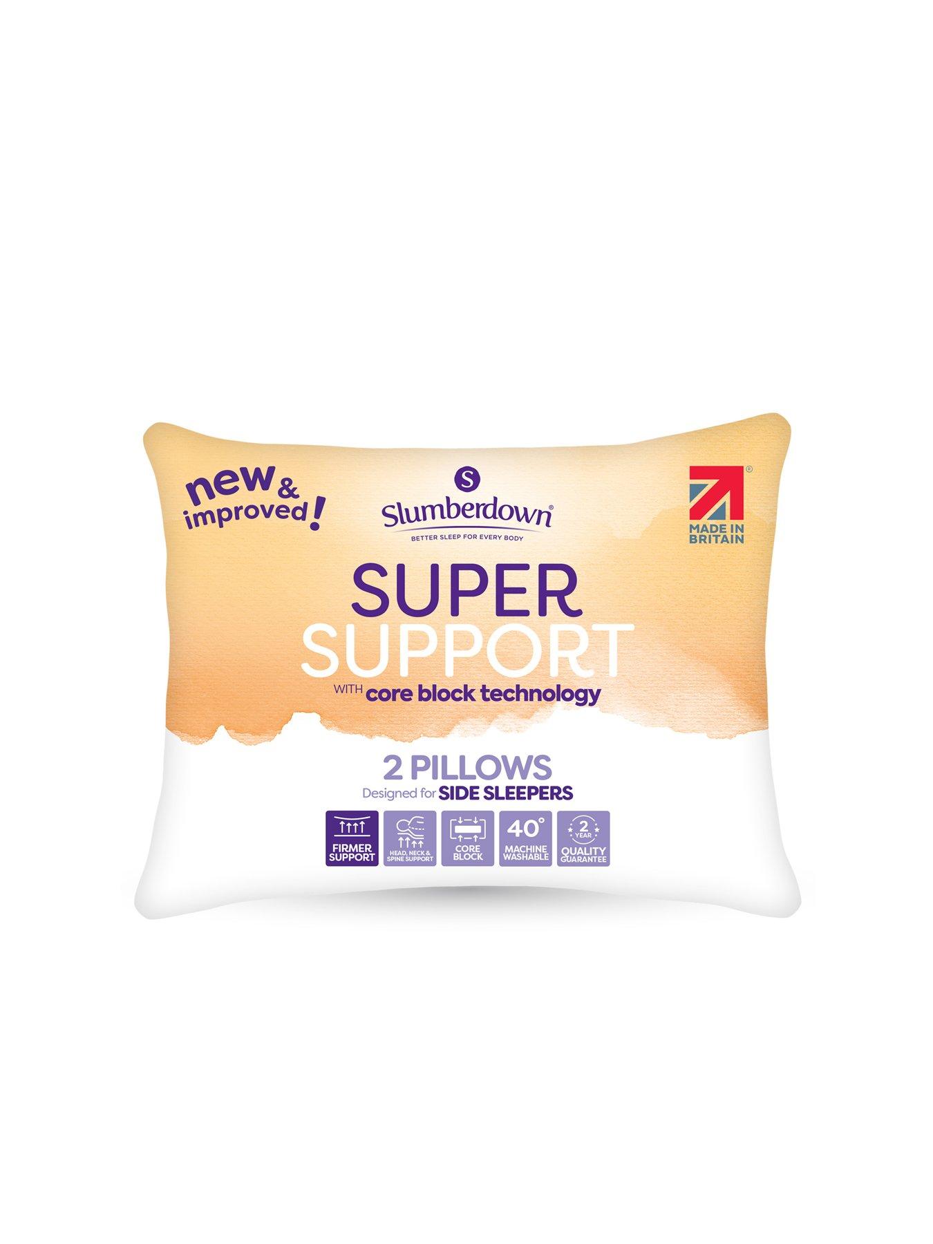 Slumberdown Super Support 2 Pack Pillow - White