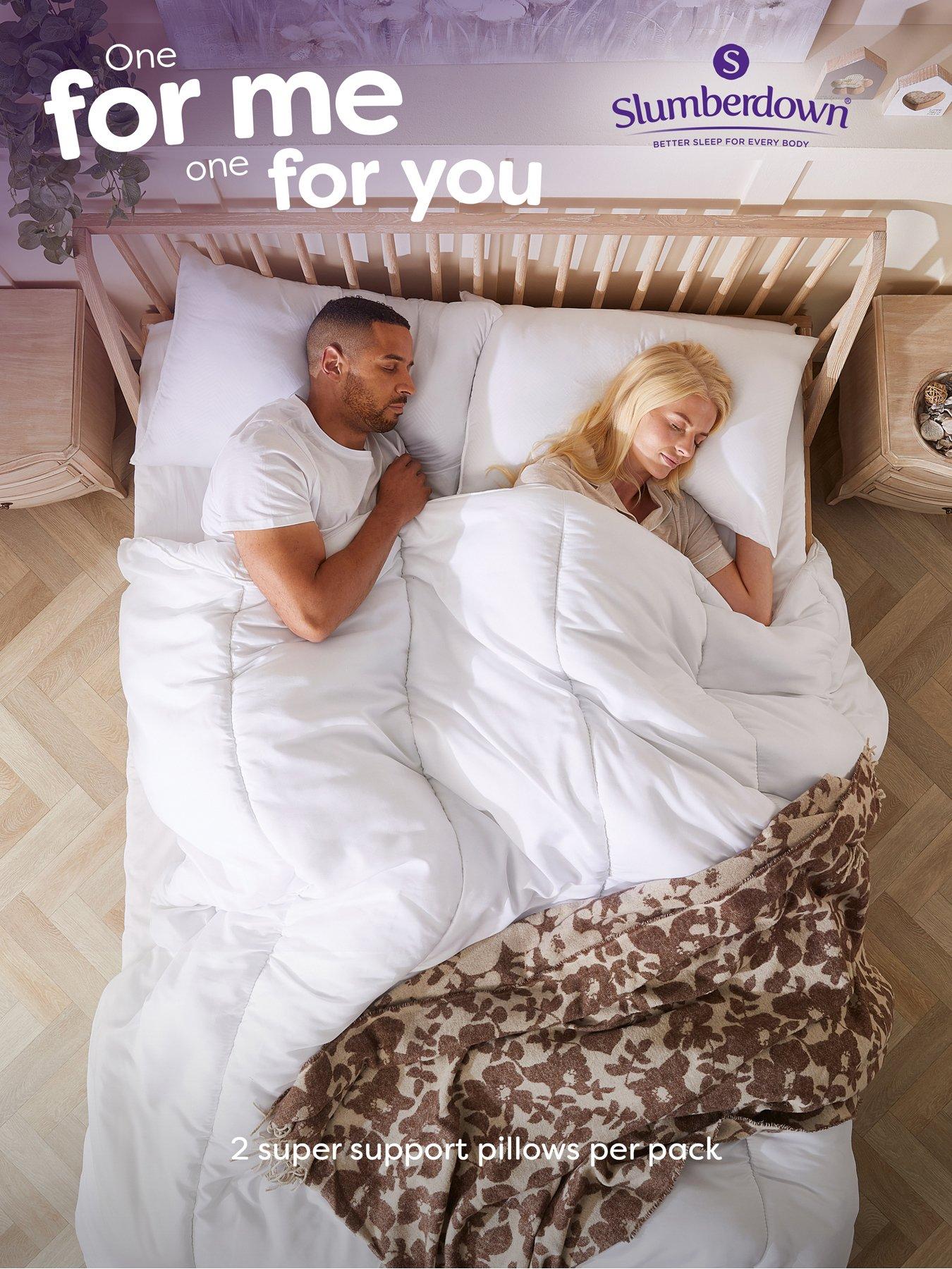 Image 4 of 8 of Slumberdown Super Support 2 Pack Pillow - White