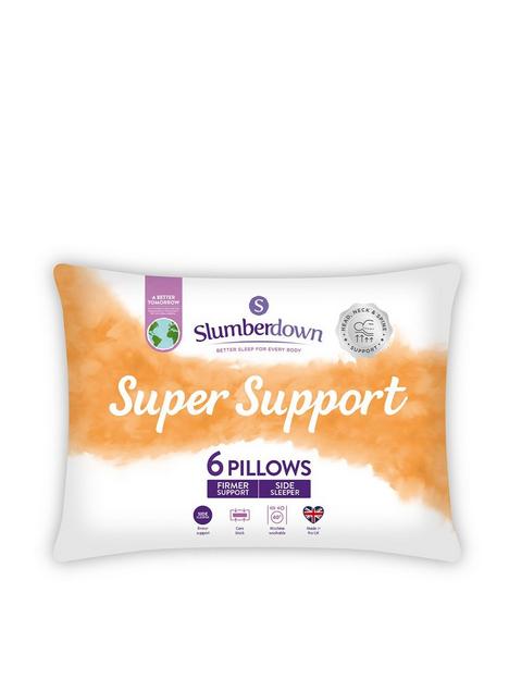 slumberdown-super-support-6-pack-pillow-white