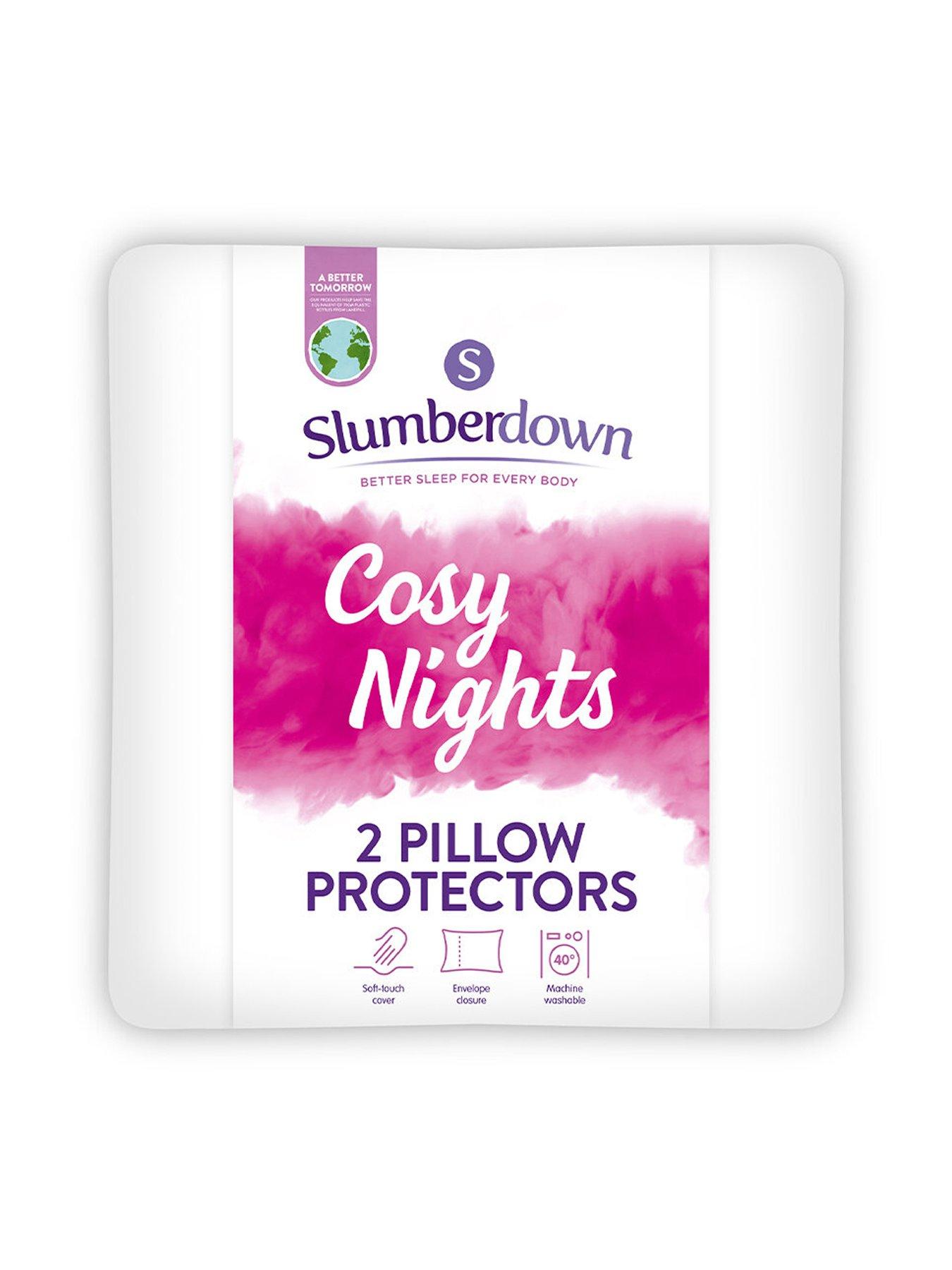 Image 1 of 5 of Slumberdown Cosy Nights 2 Pack Pillow Protector