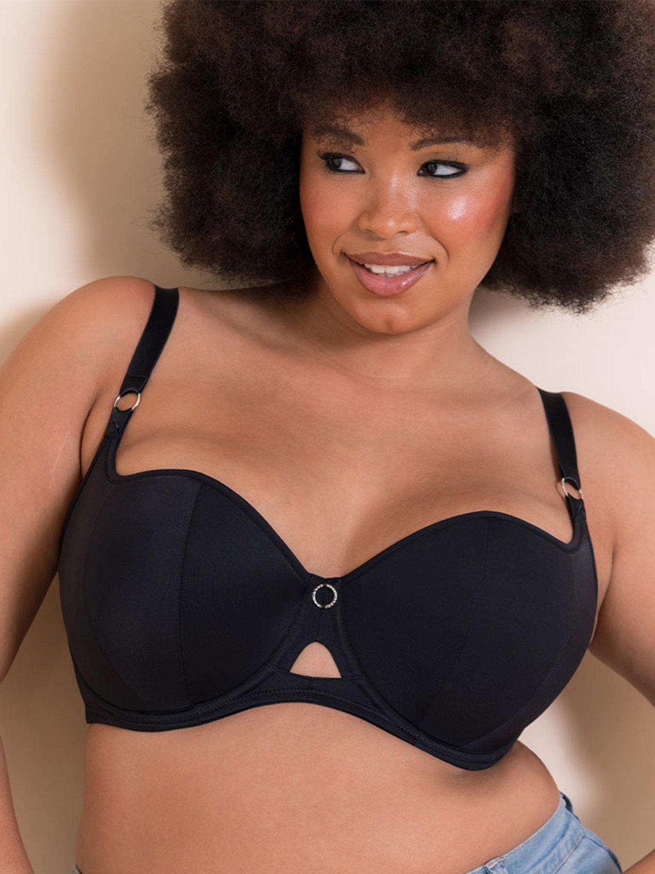 Curvy Kate Boost Me Up Padded Balcony Bra - Black