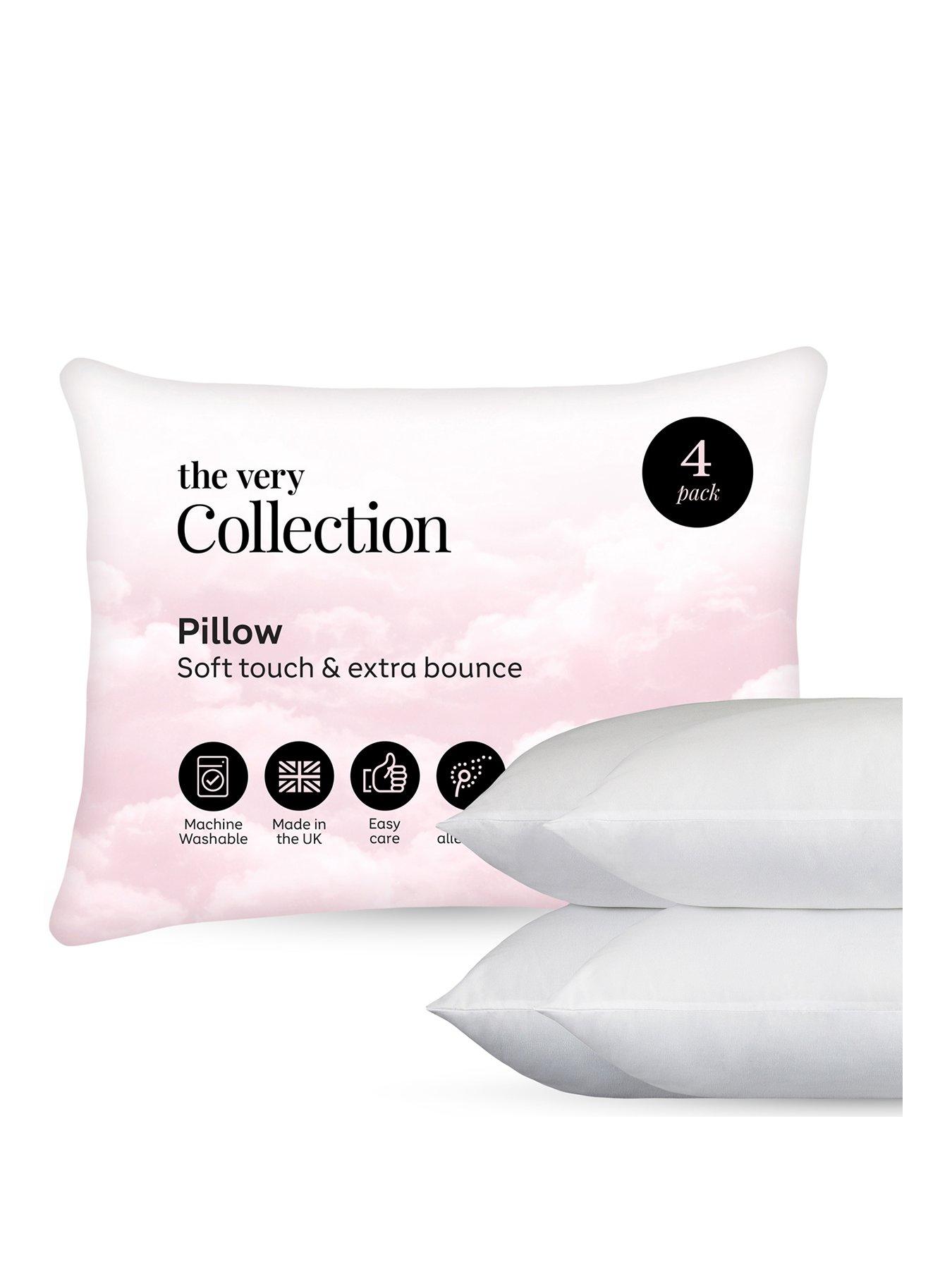 Image 2 of 3 of The Very Collection Everyday Soft Touch &amp; Extra Bounce 4 Pack Pillows - White