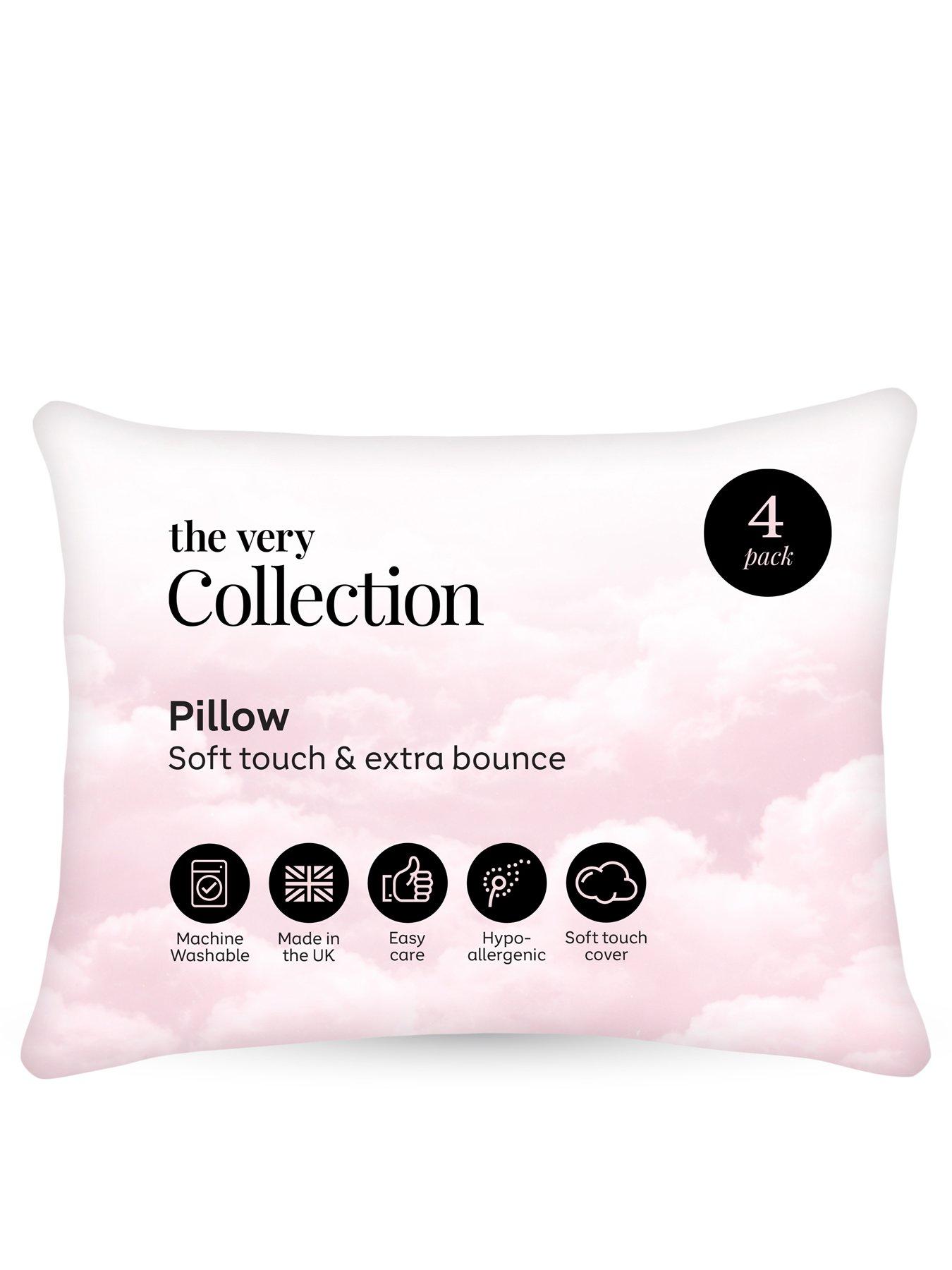 Image 3 of 3 of The Very Collection Everyday Soft Touch &amp; Extra Bounce 4 Pack Pillows - White
