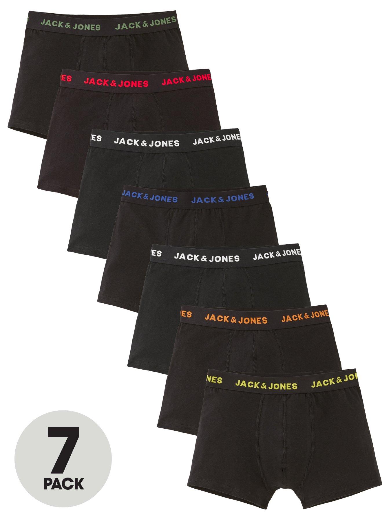 jack-jones-junior-boys-7-pack-coloured-waistband-trunks-black