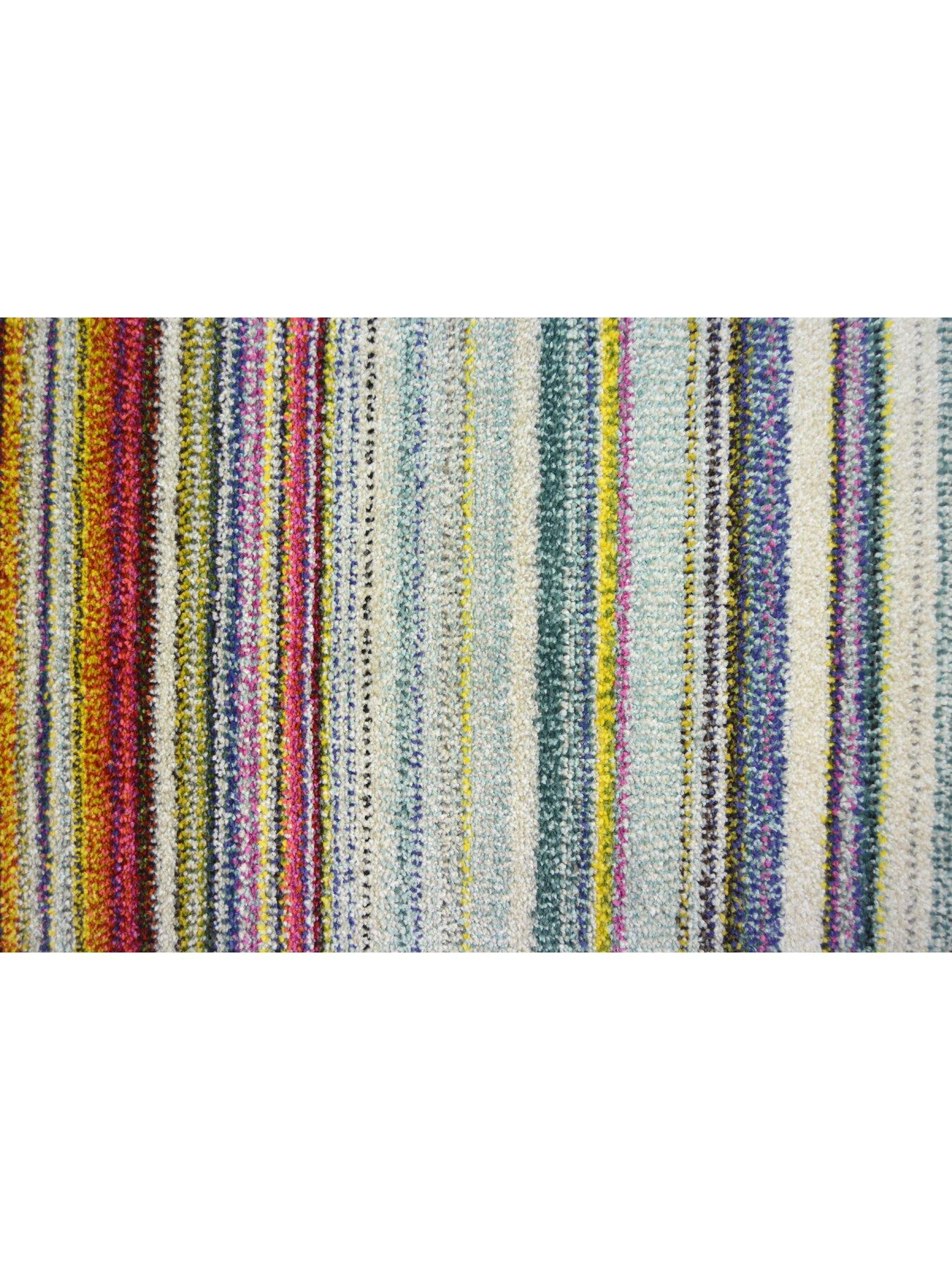 Image 3 of 4 of The Very Collection Villa Multicoloured Stripe Rug - Multi