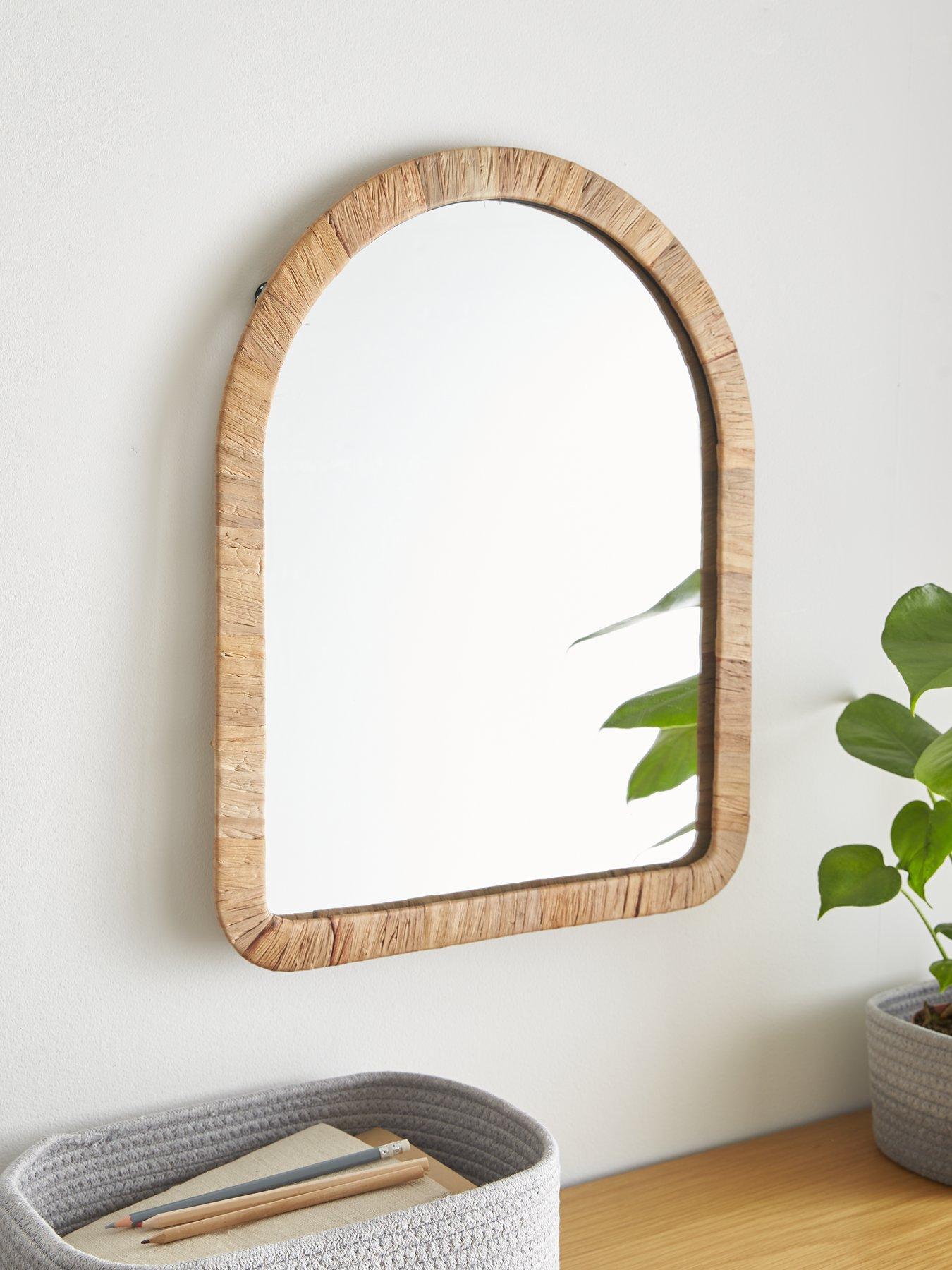 Image 2 of 5 of The Very Collection Water Hyacinth Arch Wall Mirror 53x43cm