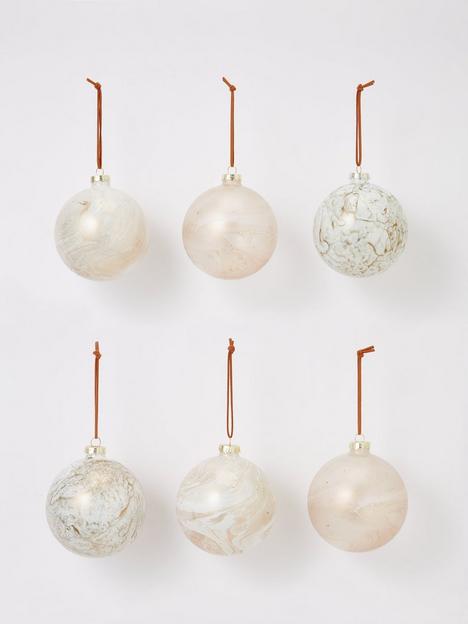 festive-set-of-6nbspmarble-glass-christmas-tree-decorations