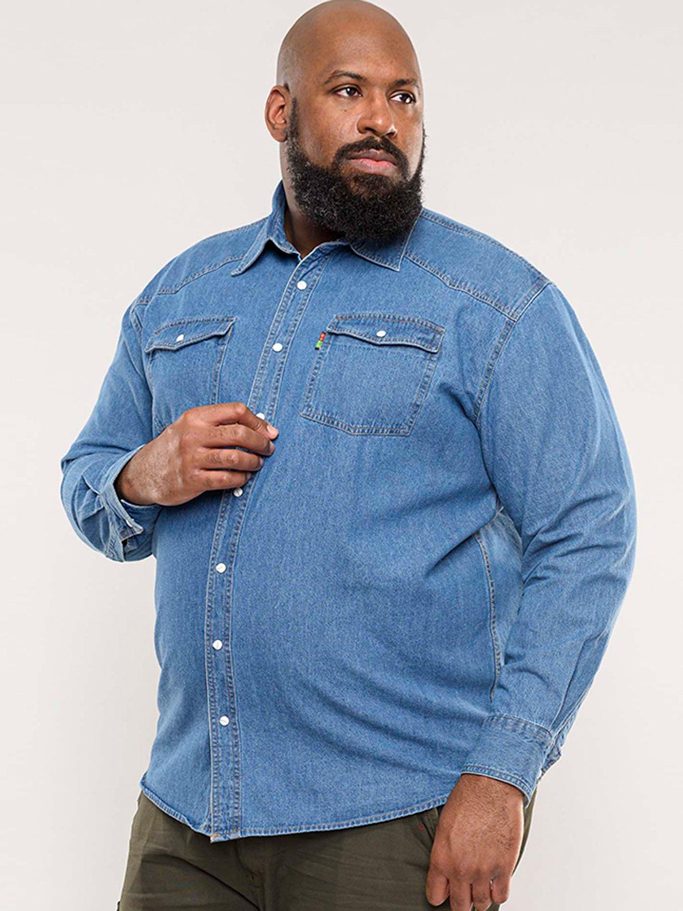 d555-duke-london-western-style-denim-shirt