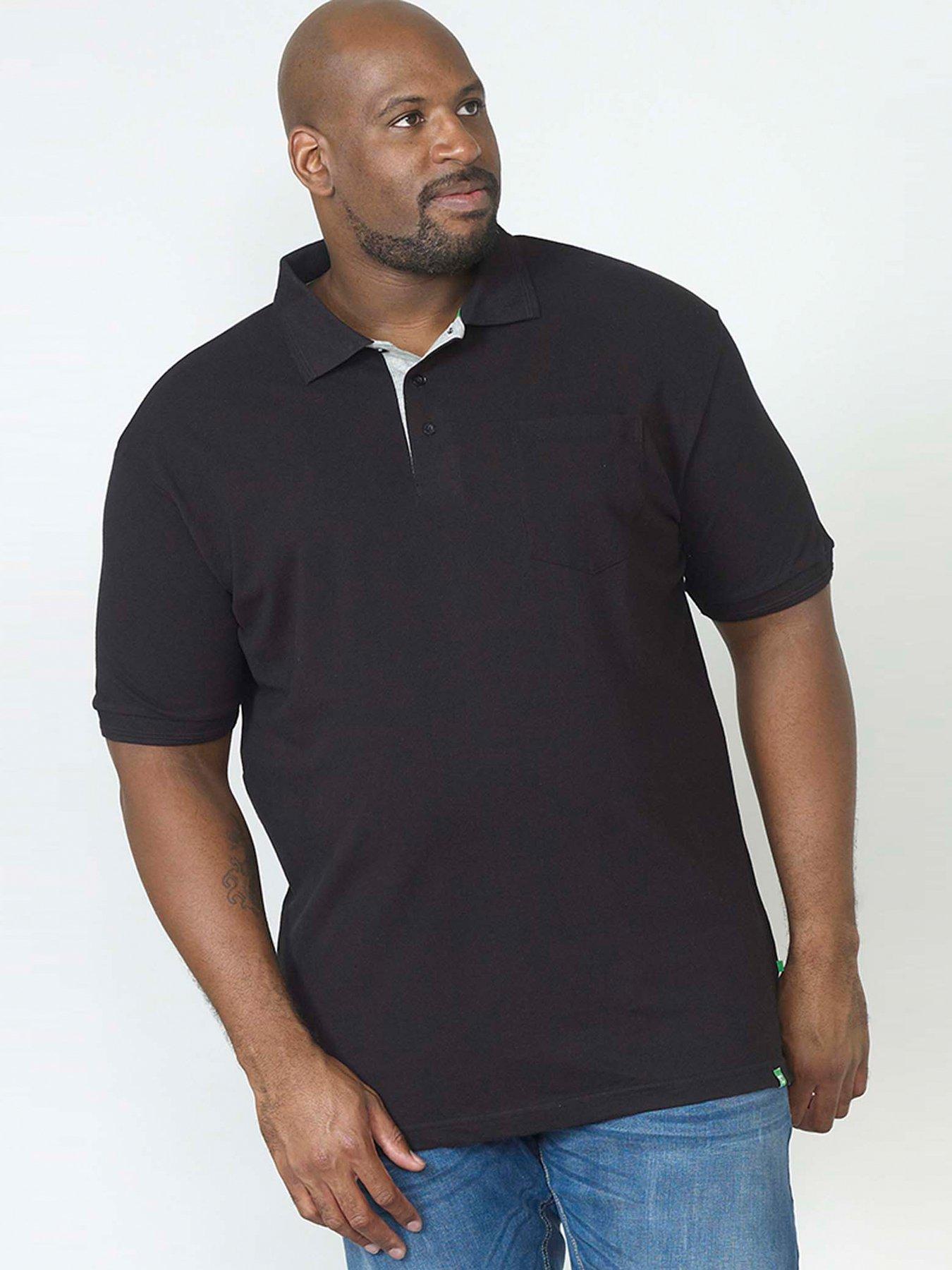 d555-d555-grant-pique-polo-shirt-blackfront