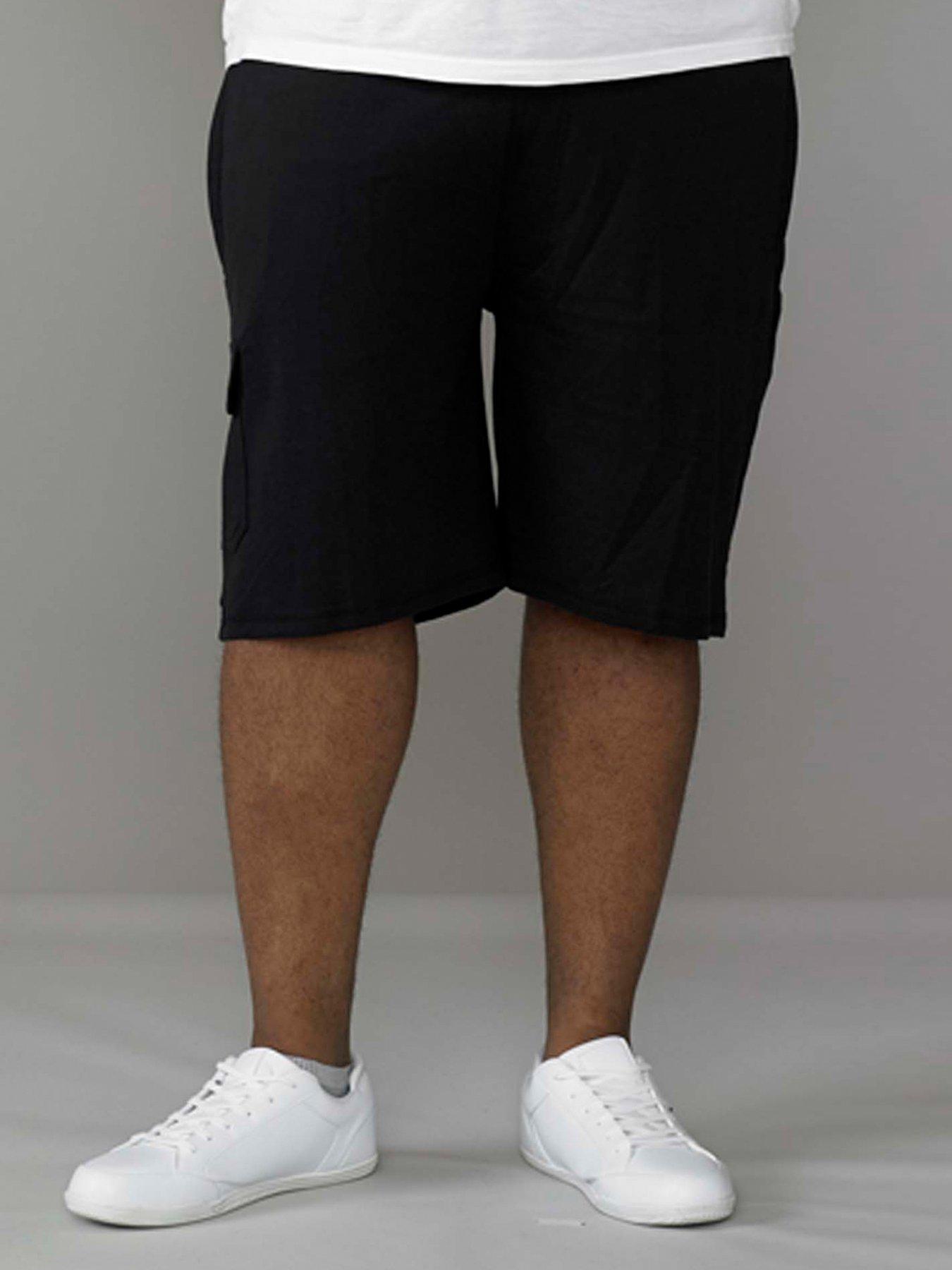 d555-d555-john-lightweight-cargo-shorts-blackfront