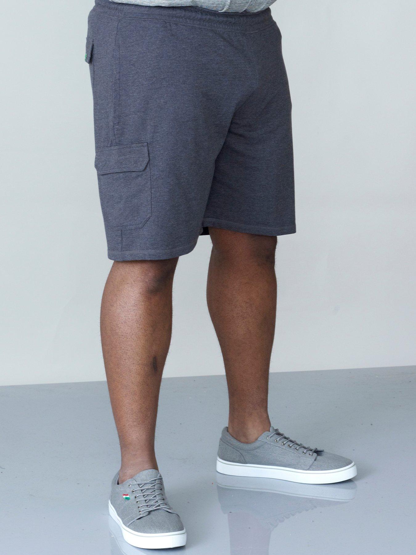 d555-john-lightweight-cargo-shorts-grey-melangefront