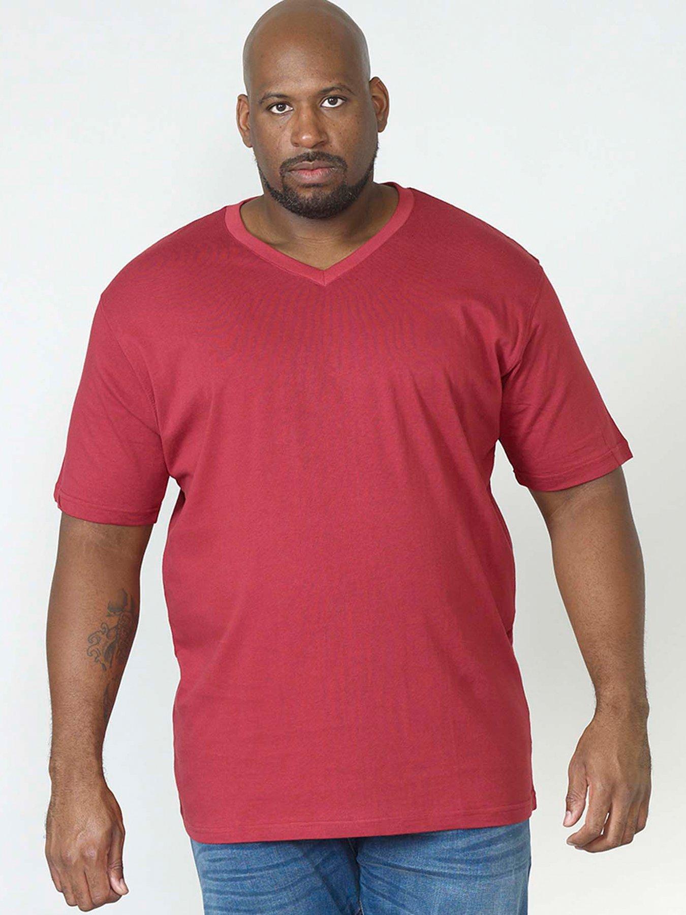 d555-signature-v-neck-t-shirt-red