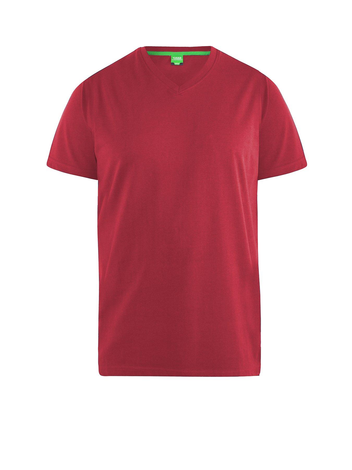 d555-signature-v-neck-t-shirt-redback