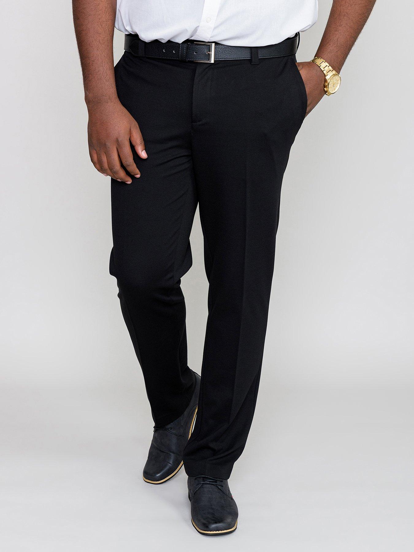 Image 1 of 3 of D555 D555 Yarmouth Stretch Trouser With Flexible Waistband - Black