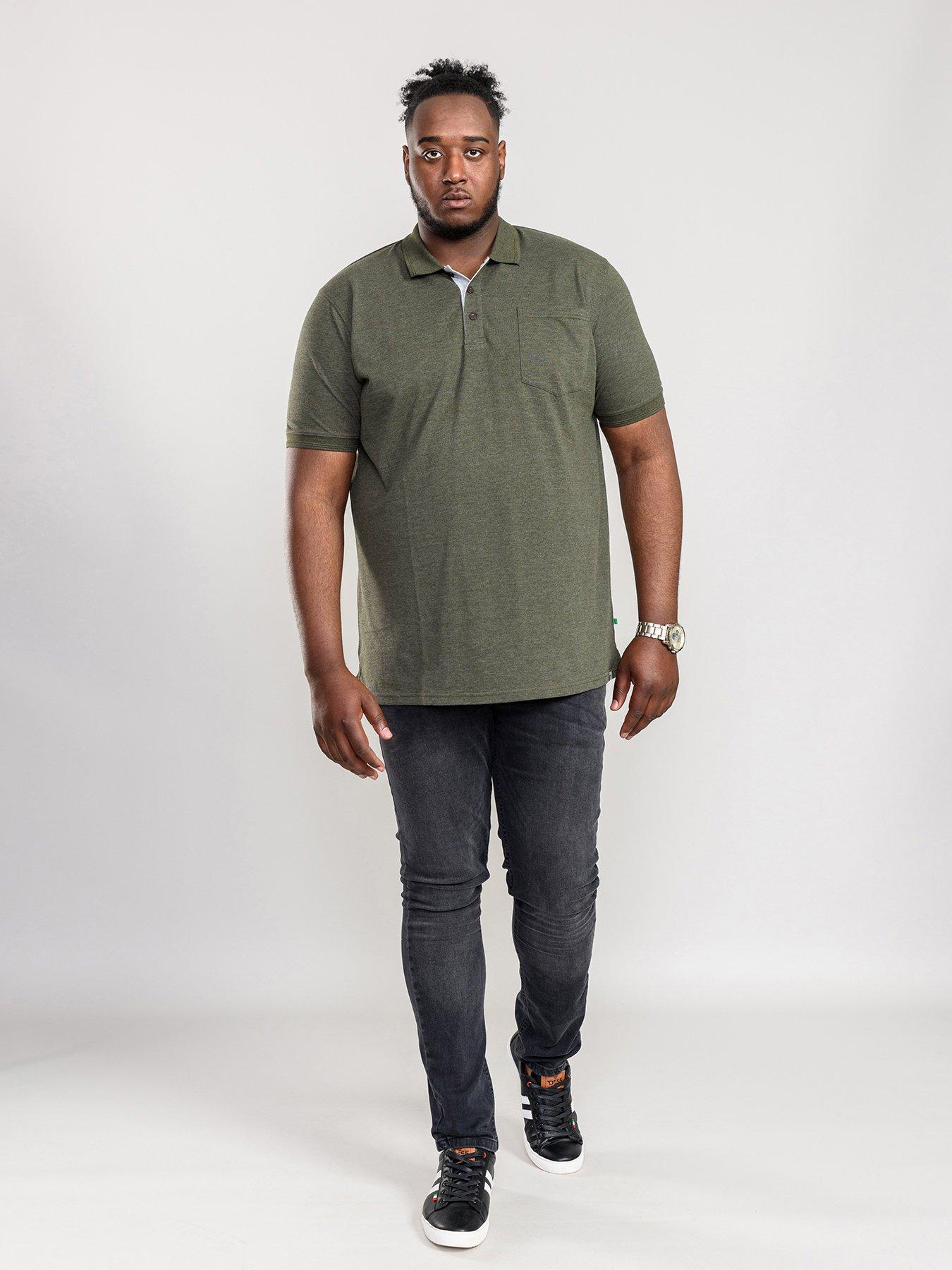 Image 2 of 4 of D555 Grant Pique Polo Shirt - Khaki Marl