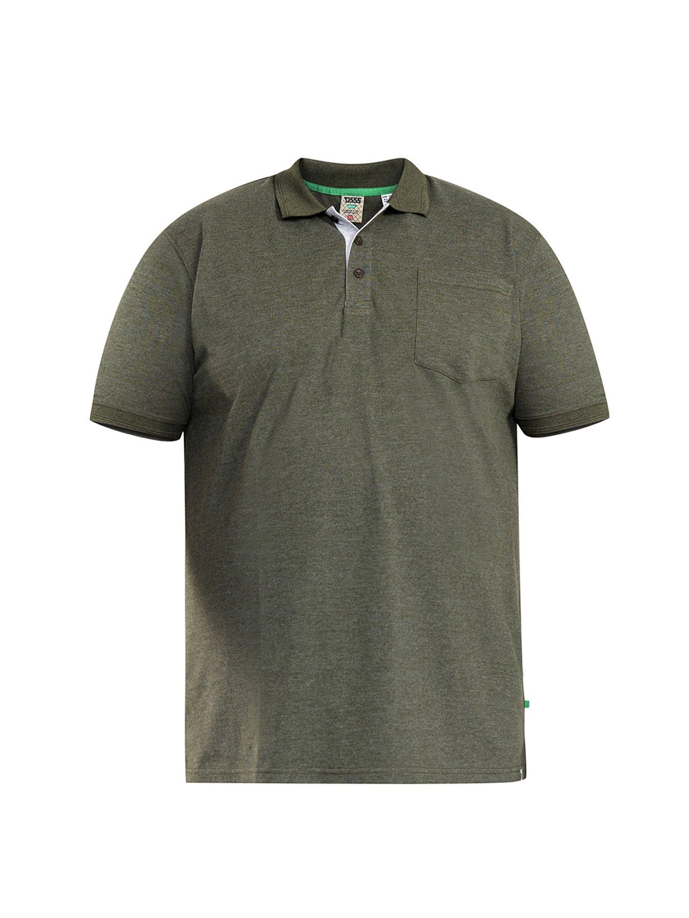 Image 3 of 4 of D555 Grant Pique Polo Shirt - Khaki Marl