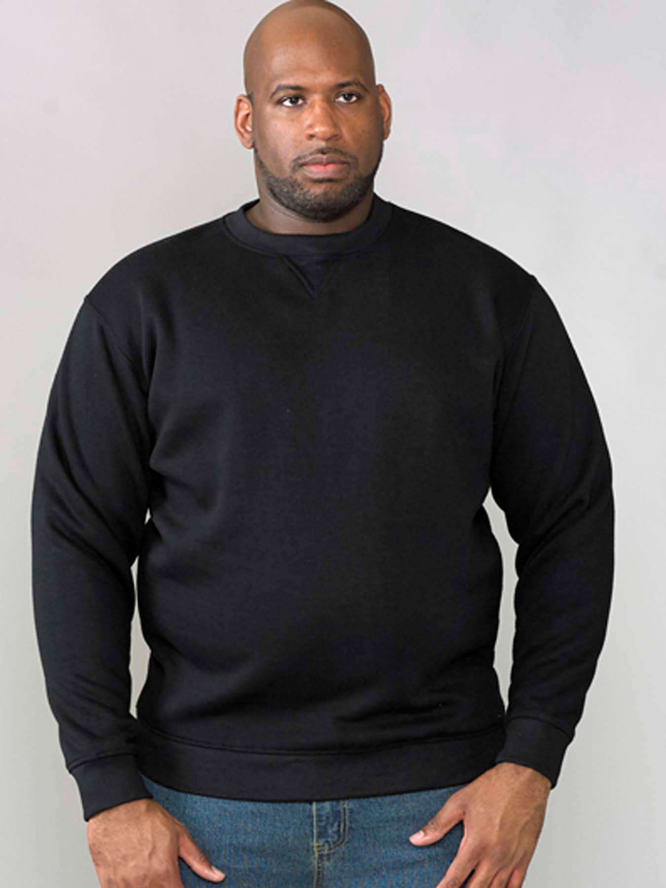 undefined D555 Sweat-Rockford Crew Neck Sweatshirt - Black