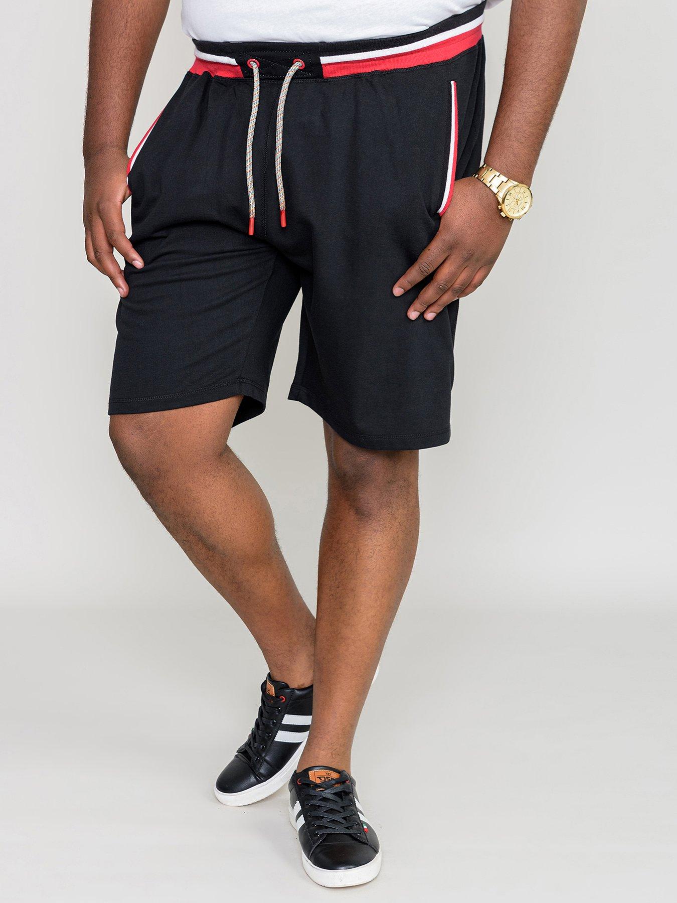Image 1 of 5 of D555 D555 Dagenham 1 Elasticated Waist Shorts - Black