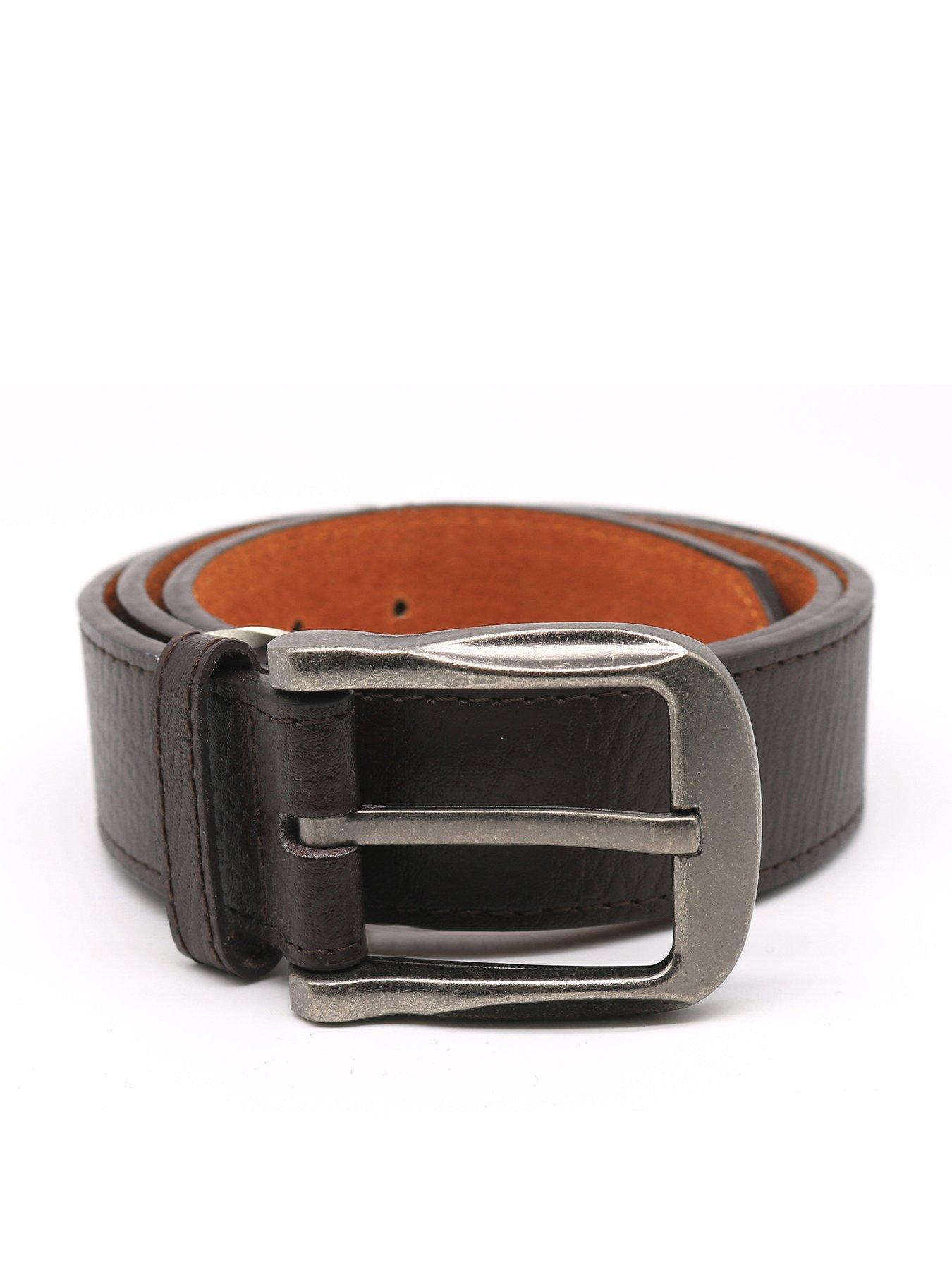 D555 D555 Harrison Large Buckle Bonded Leather Belt