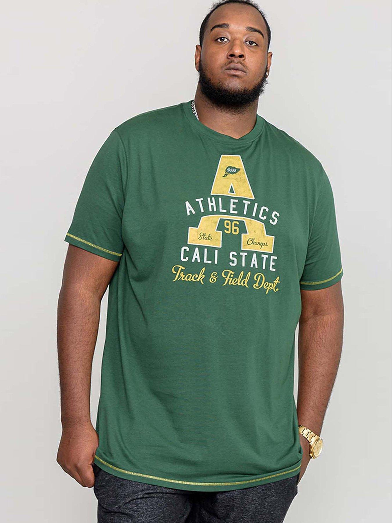 D555 Tovil Athletics Cali State Printed T-shirt - Green