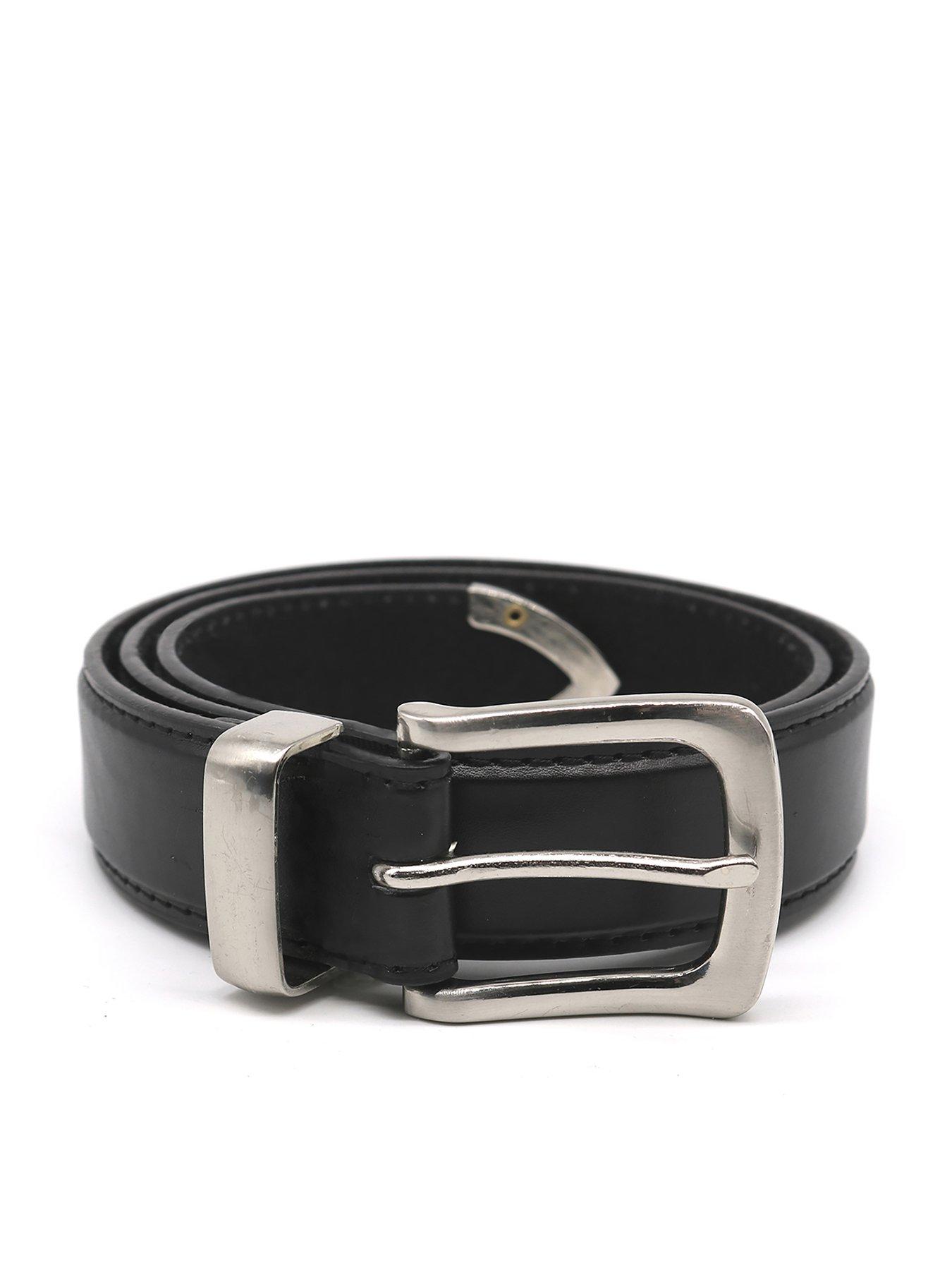 Metal tipped 2025 leather belt