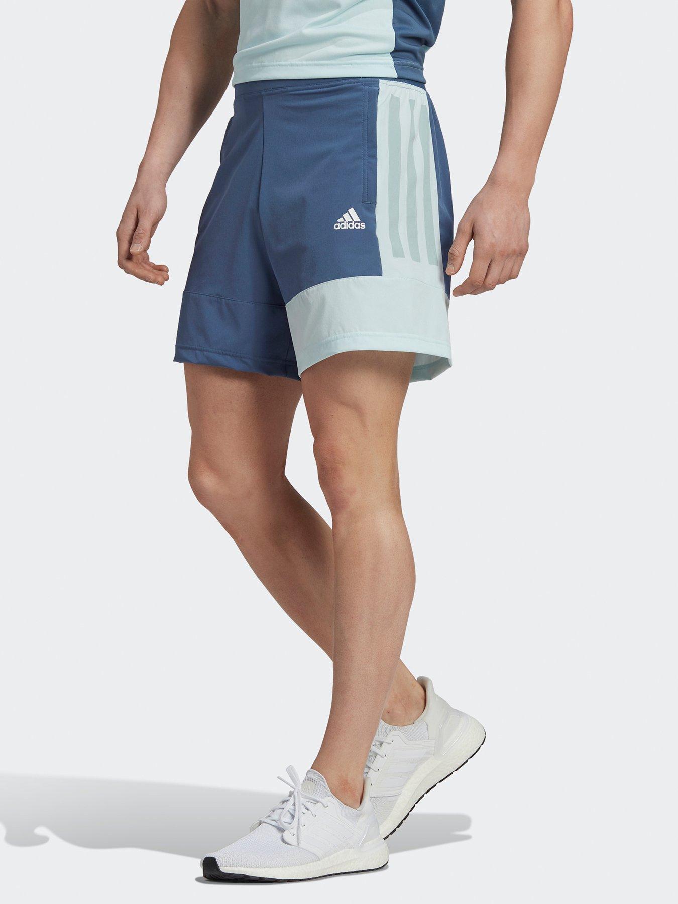 Adidas teal shorts on sale