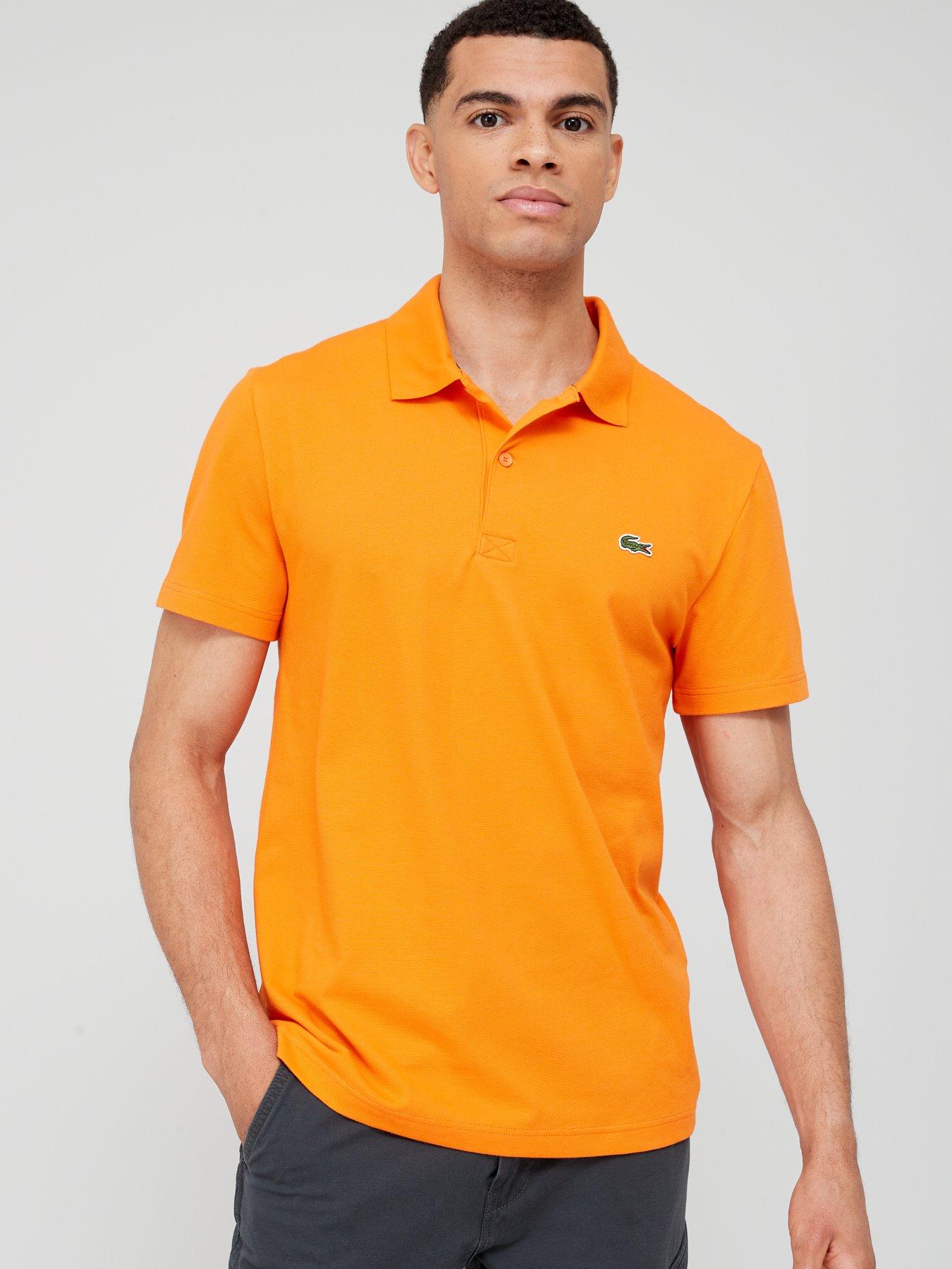 Mens orange shop lacoste polo shirt