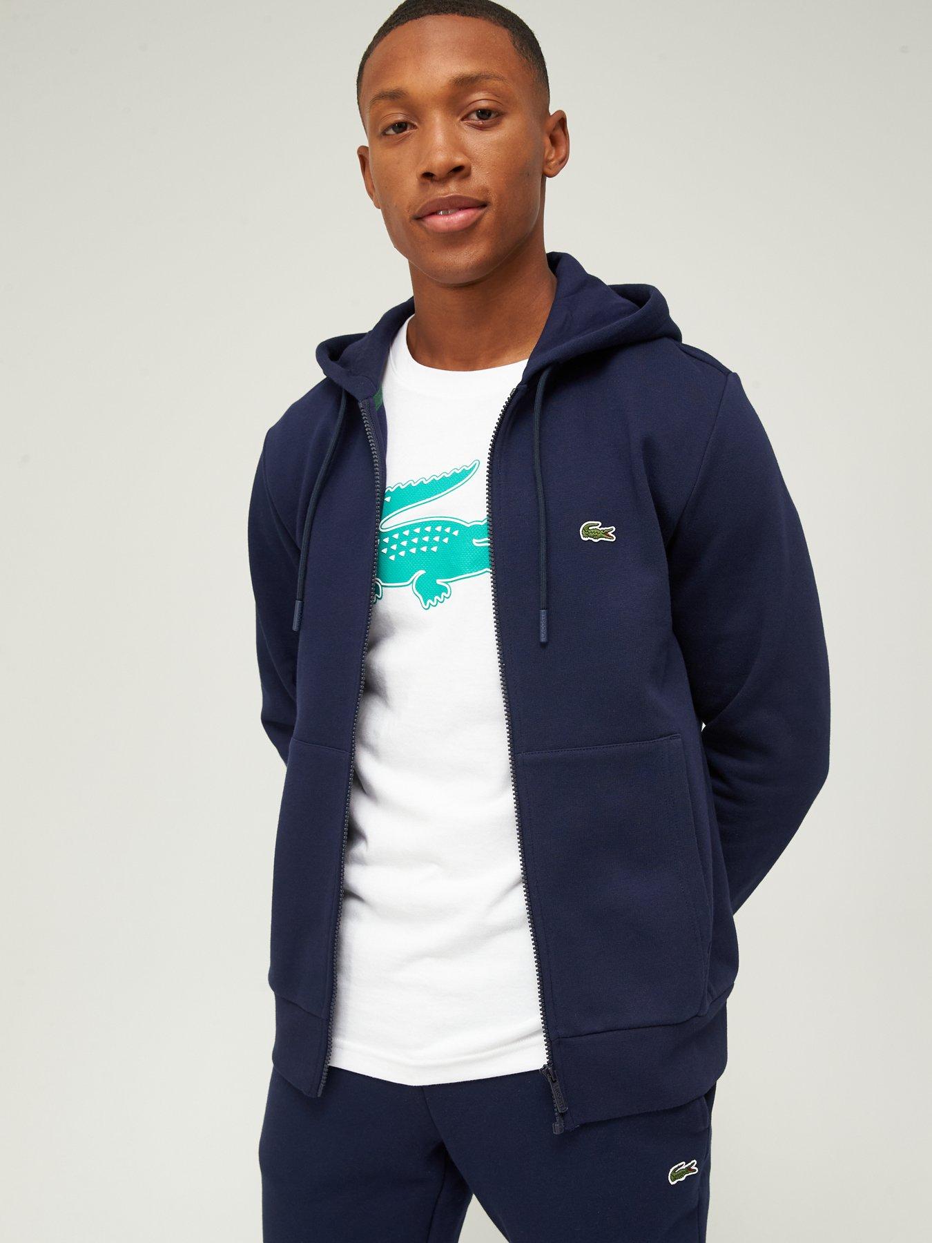 Navy blue store lacoste hoodie