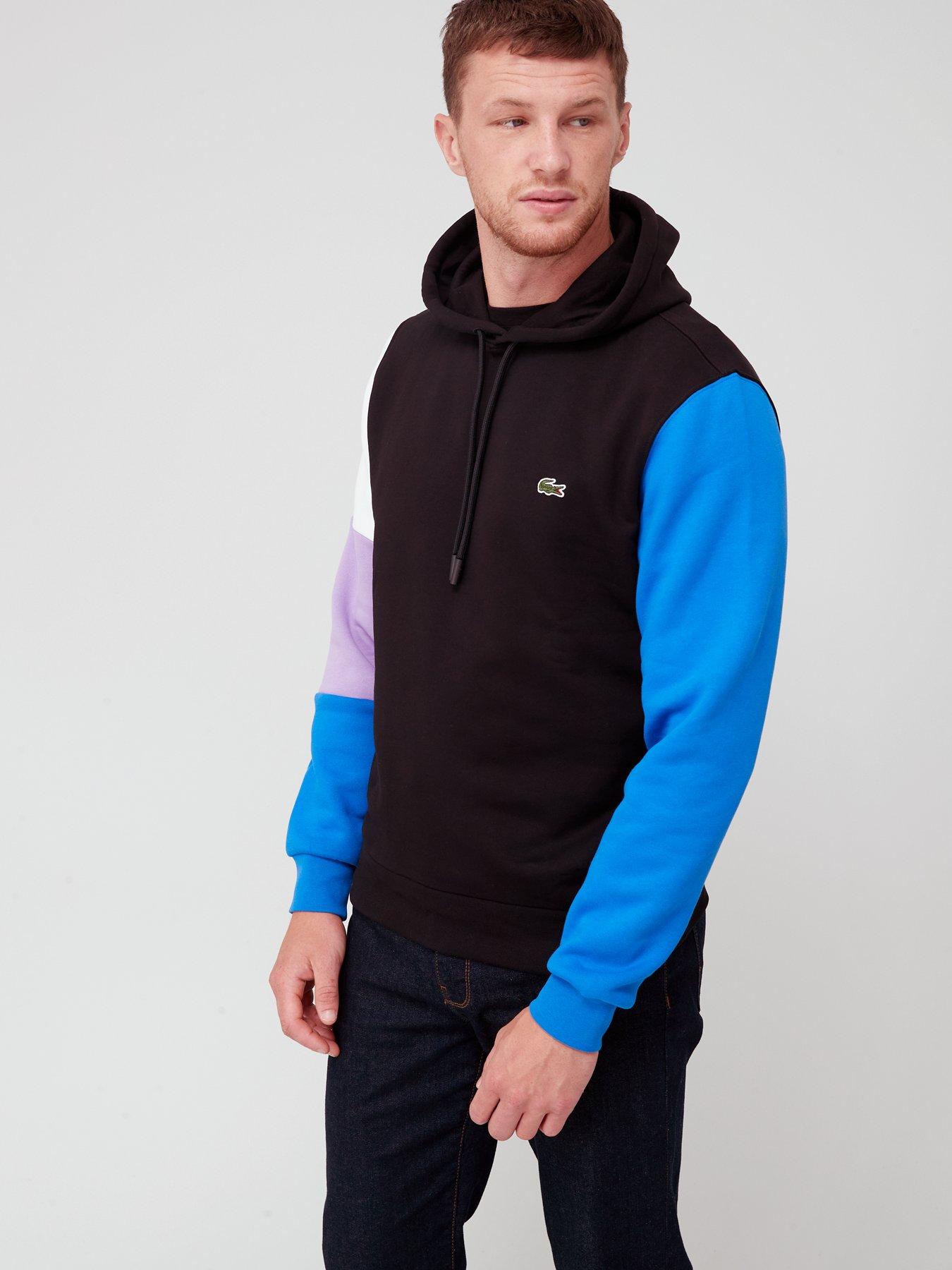 Lacoste Lacoste Colour Block Overhead Hoodie - Black | Very Ireland