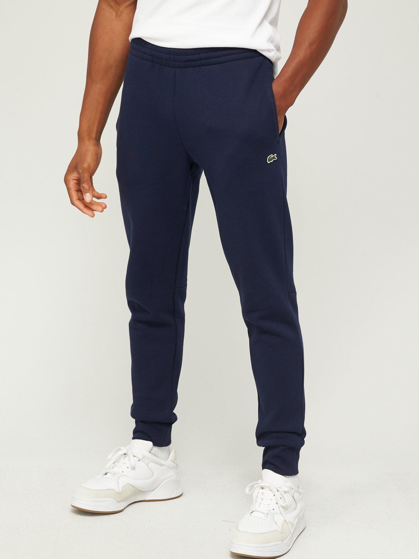 Image 1 of 4 of Lacoste Fleece Jersey Joggers - Dark Blue