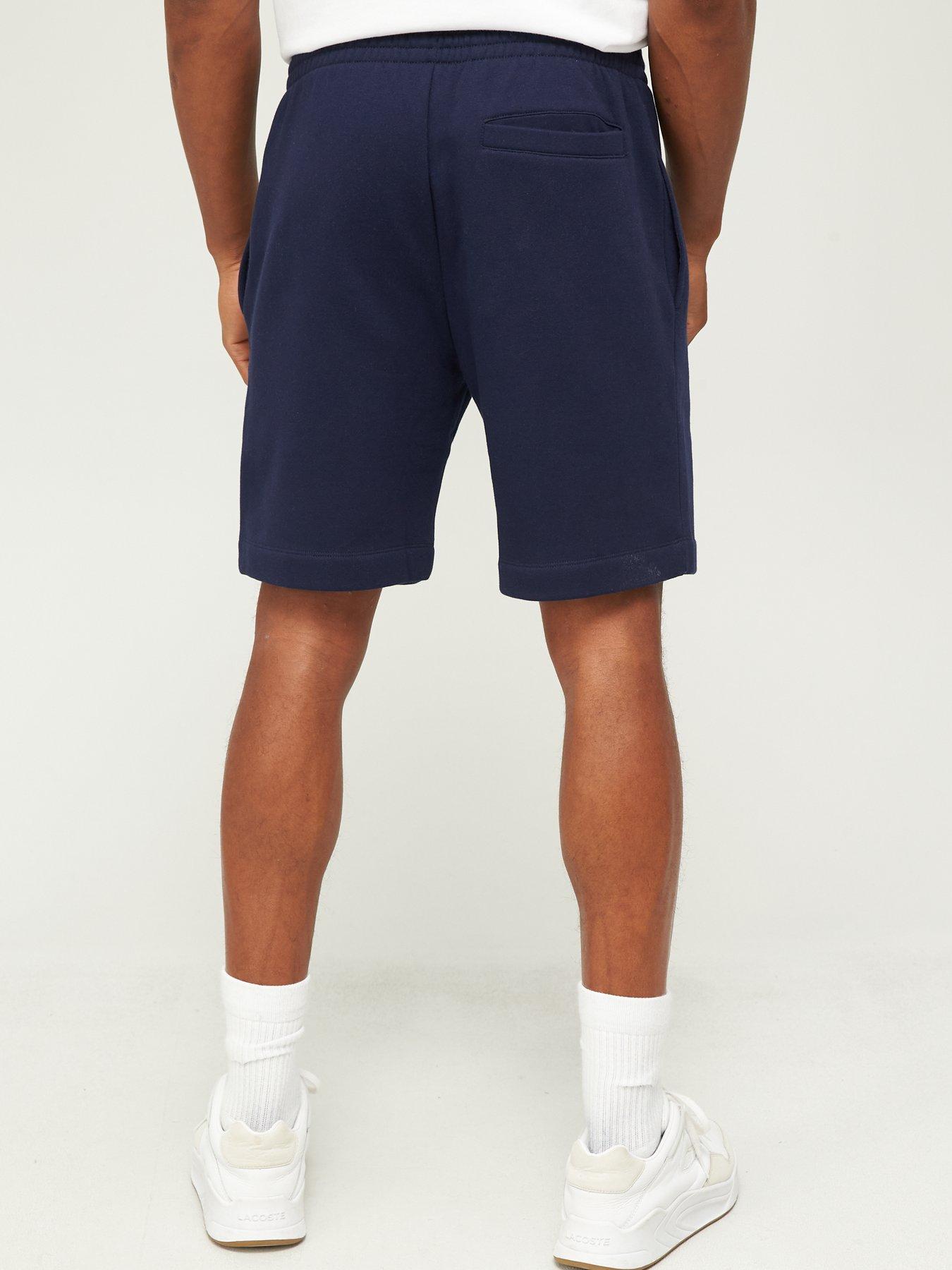 Image 2 of 4 of Lacoste Fleece Jersey Shorts - Dark Blue