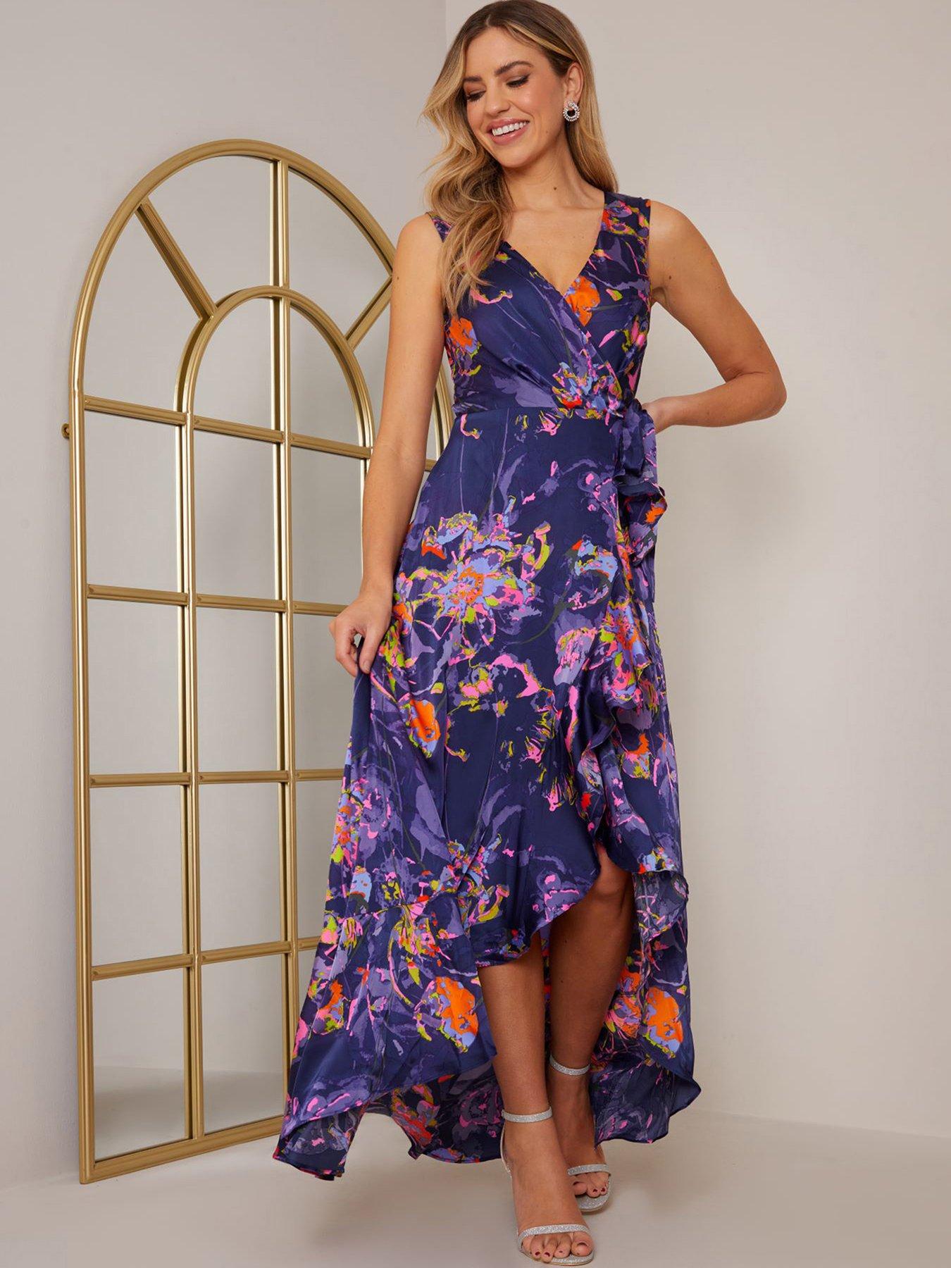 Chi chi london outlet navy maxi dress